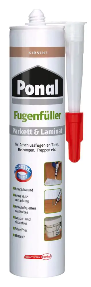 Ponal Fugenfüller Parkett & Laminat 280 ml Kartusche, Kirsche