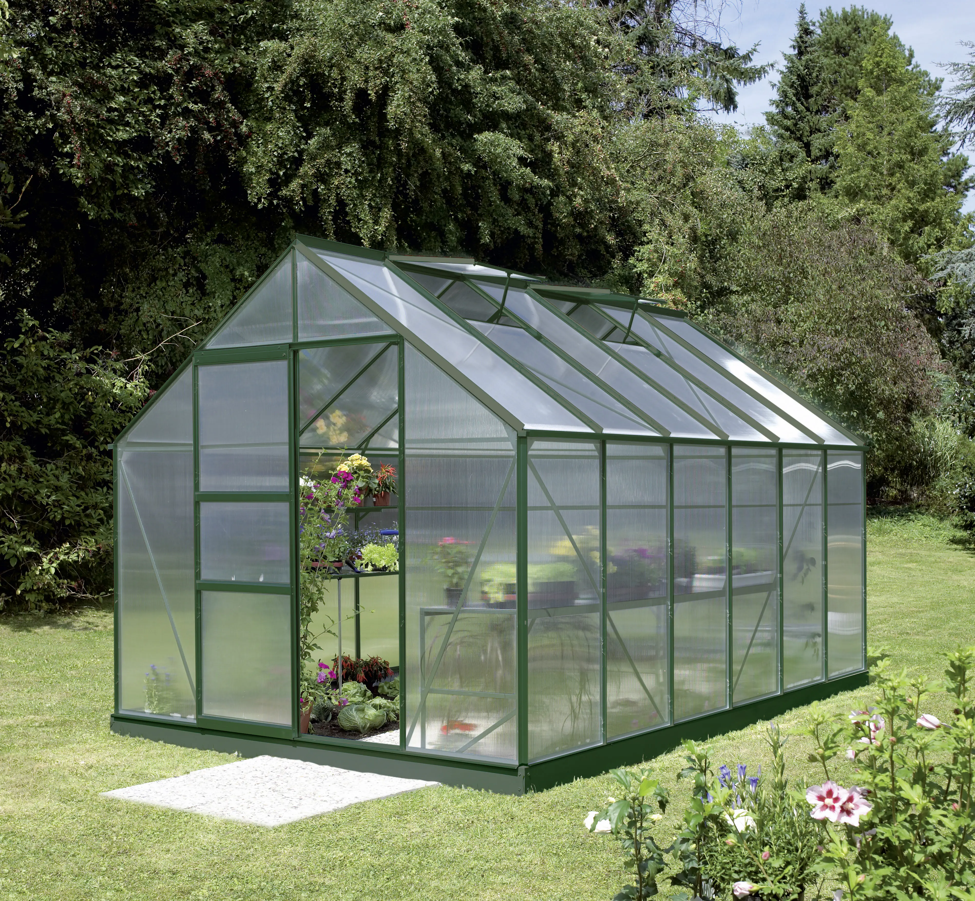 Vitavia Gewächshaus Merkur 9900 254 x 379 cm 6 mm Hohlkammerplatten