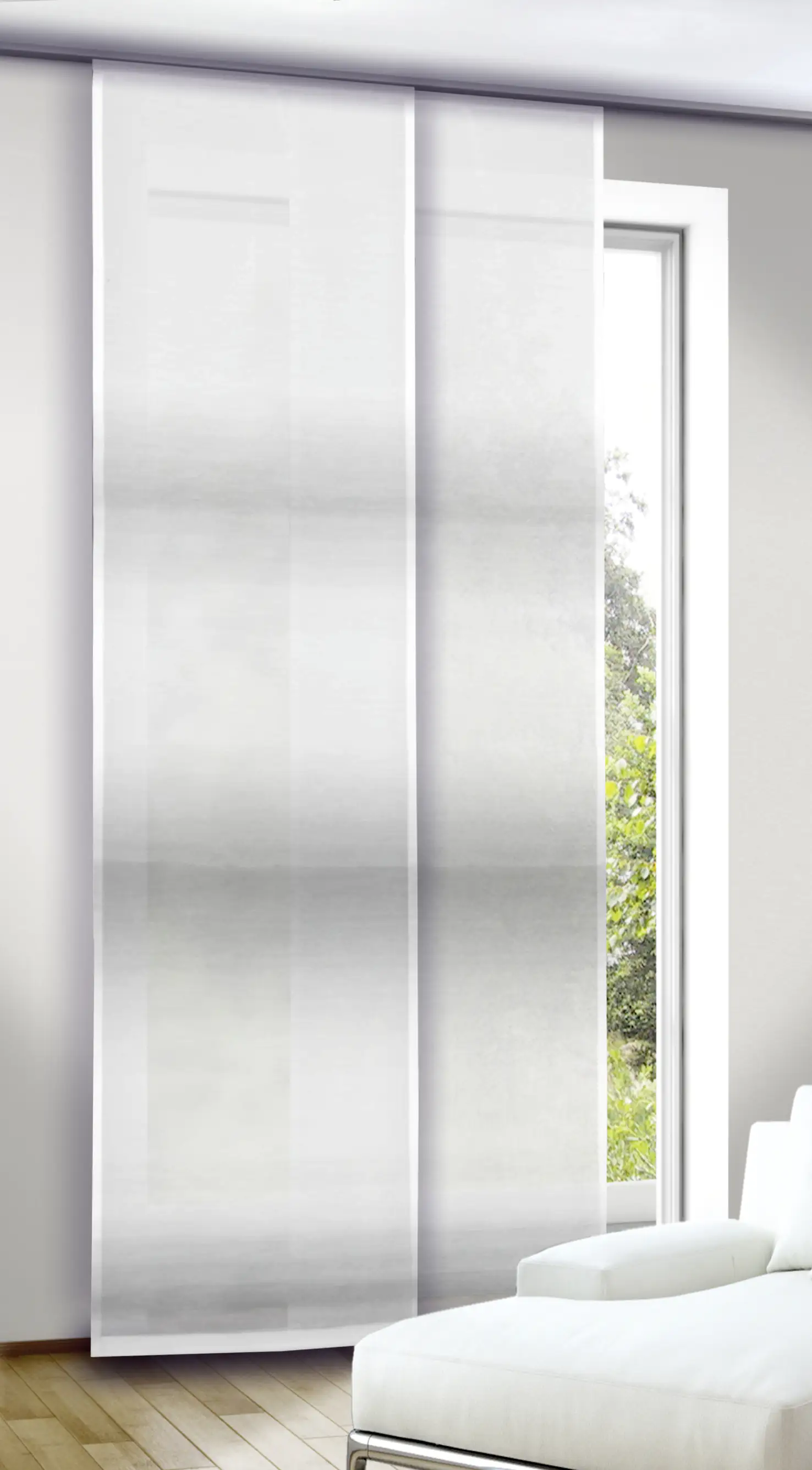 Neusser Collection Flächenvorhang grau, 245 x 60 cm