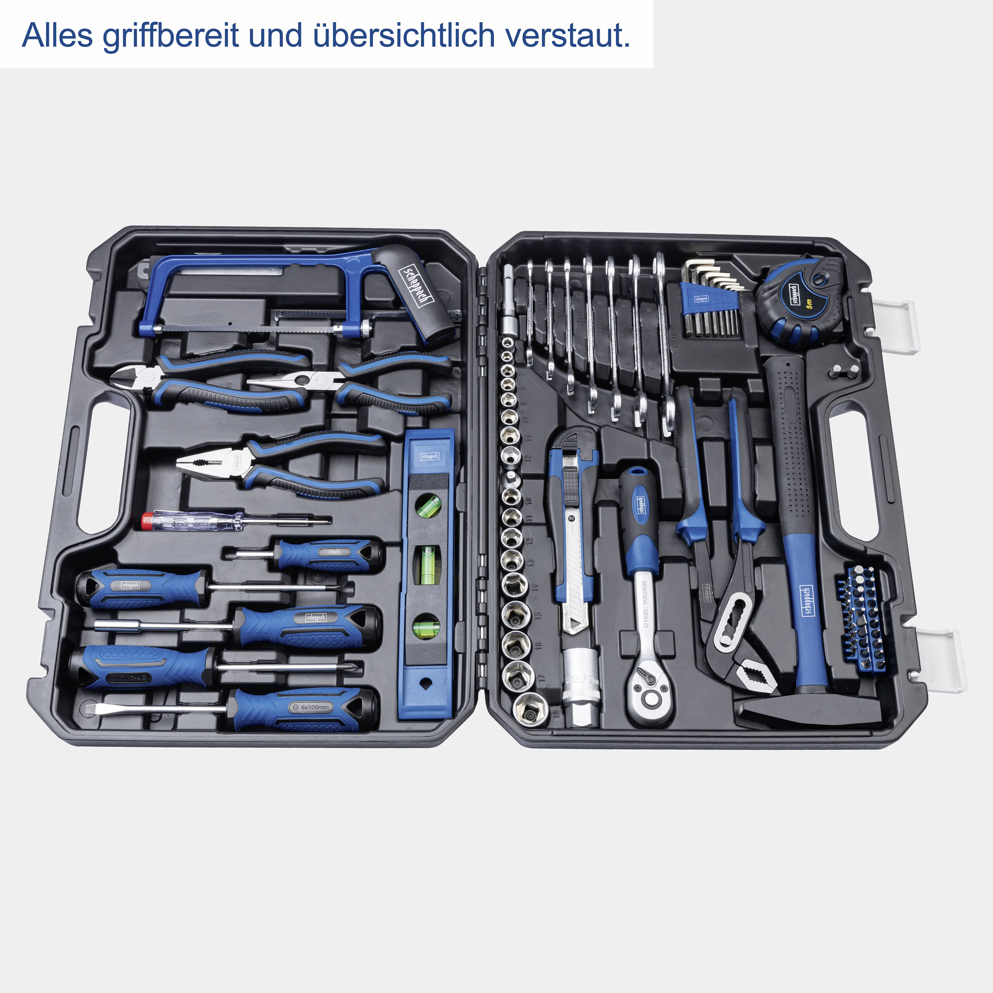 Scheppach Werkzeugkoffer WZK120 97-teilig Scheppach Werkzeugkoffer WZK120 97-teilig