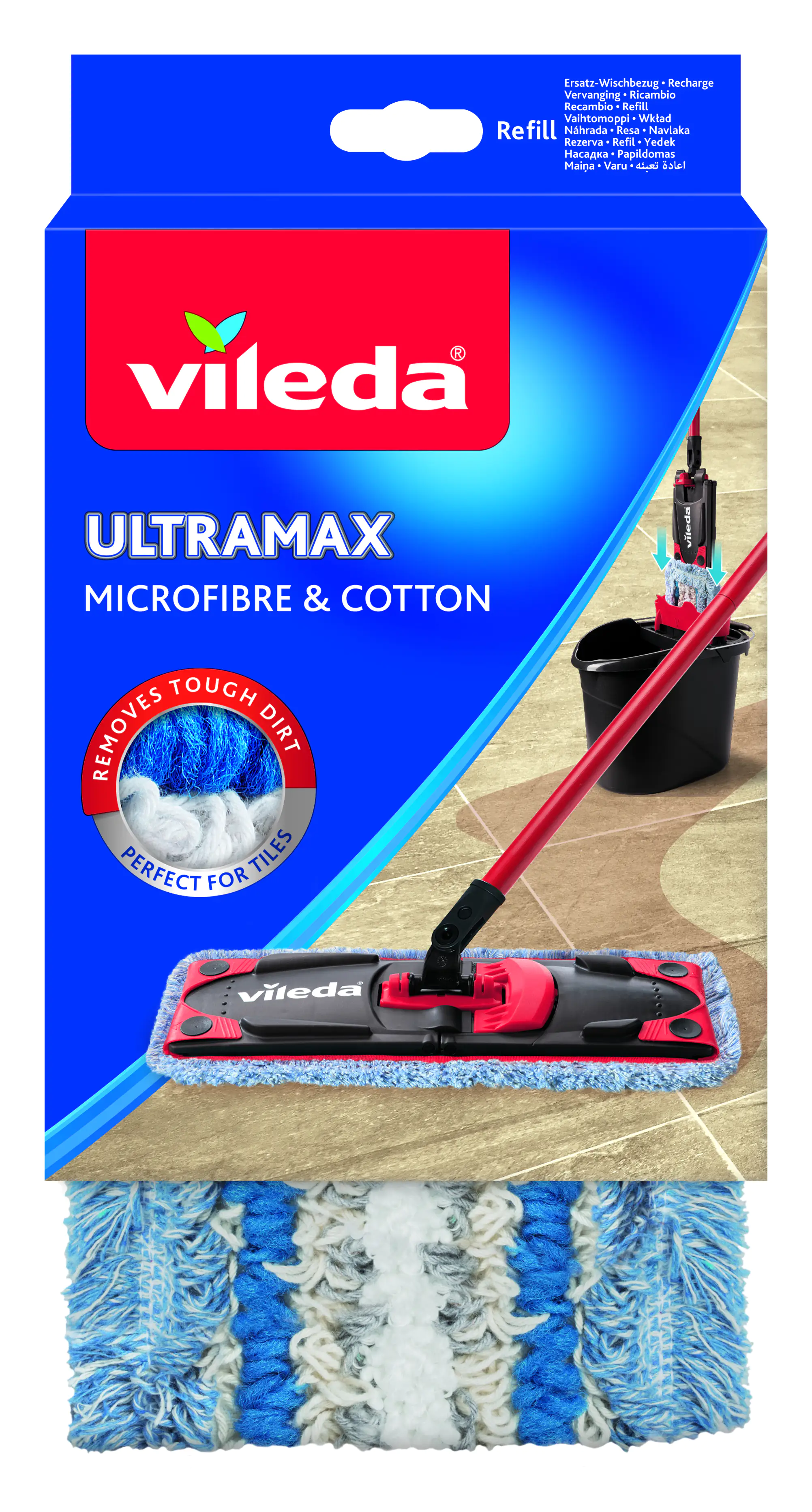 Vileda Wischbezug Ultramax Microfibre + Cotton 35,5 cm Vileda Wischbezug Ultramax Microfibre + Cotton 35,5 cm