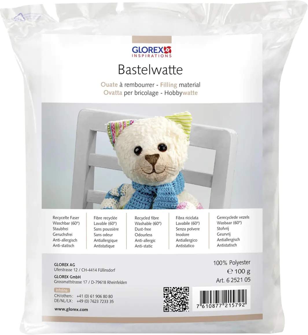 Hobby Time Bastelwatte weiß 100 g