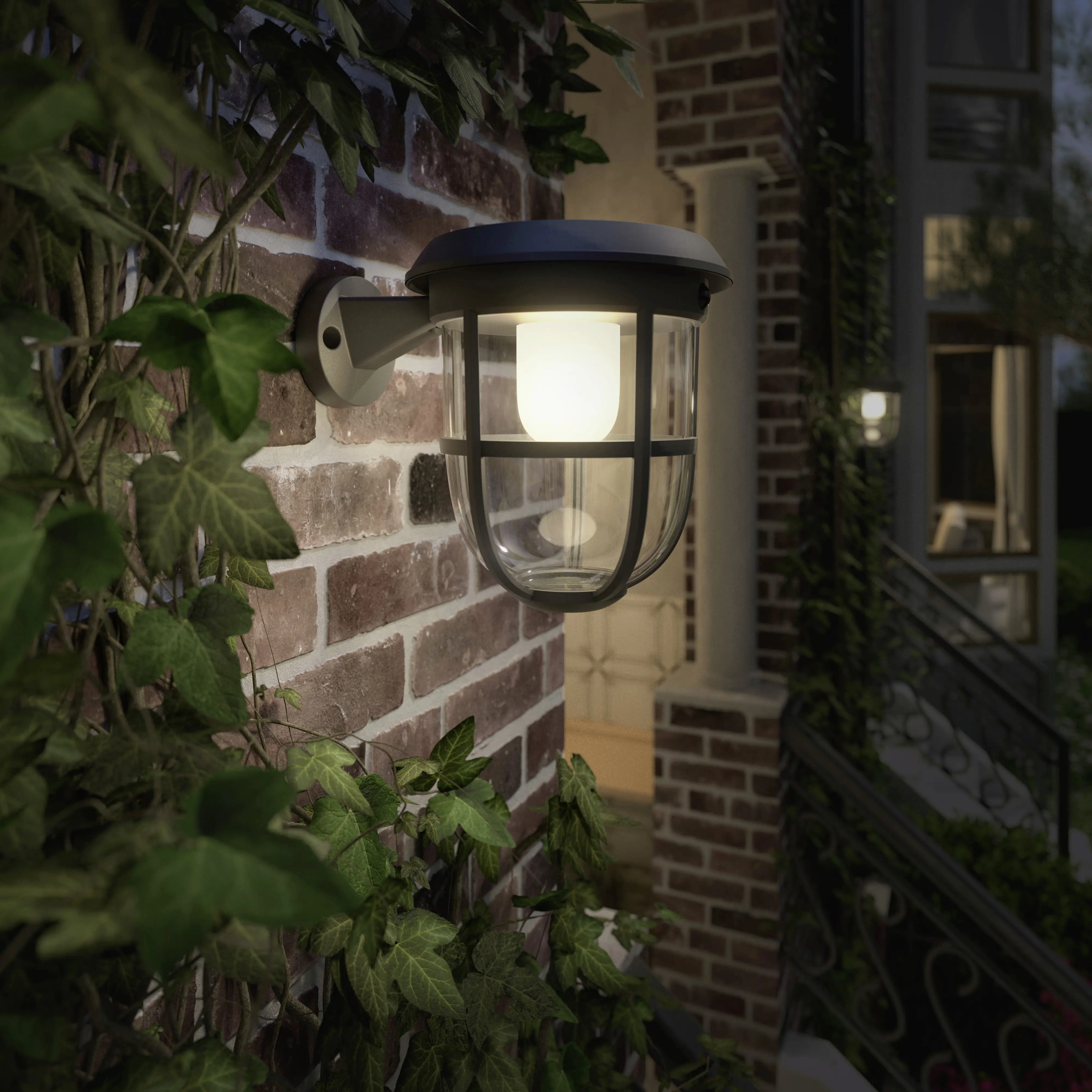 Solar Wandleuchte Radii 27 x 20 x 20 cm schwarz