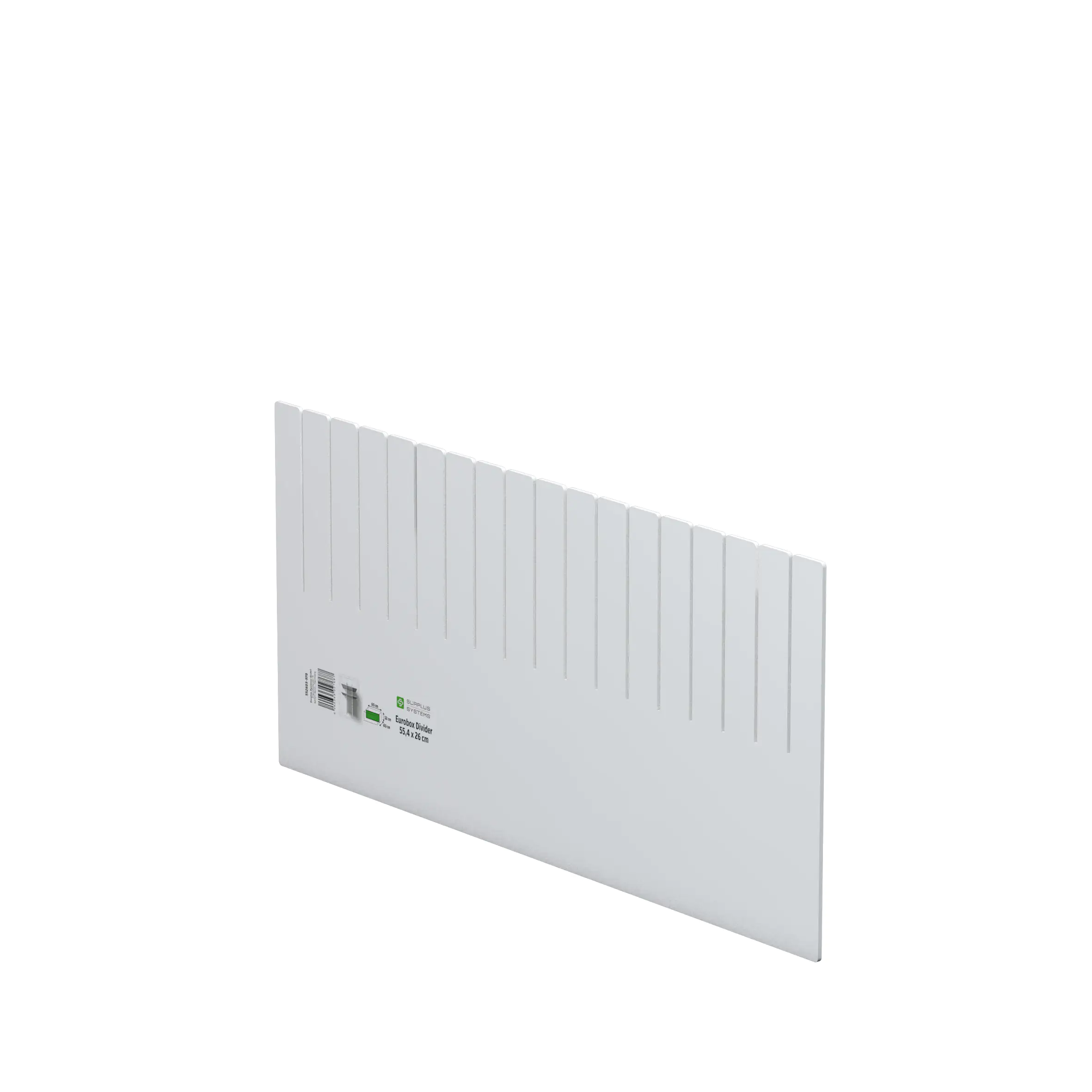 Surplus Systems Abtrenner für Eurobox 55,4 x 26 cm, weiß