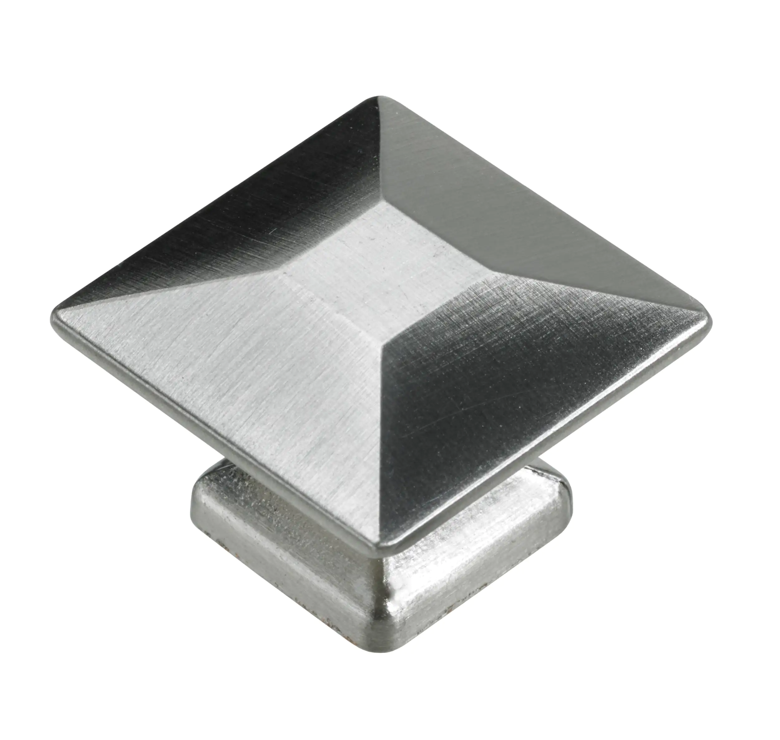 Hettich Möbelknopf Zinkdruckguss Edelstahl-Optik 58,0 x 20,0 mm - 1 Stück