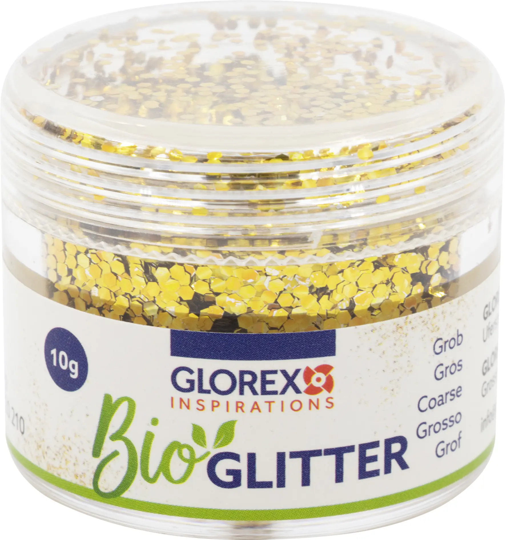 Glorex Bio Glitter grob gold 10 g