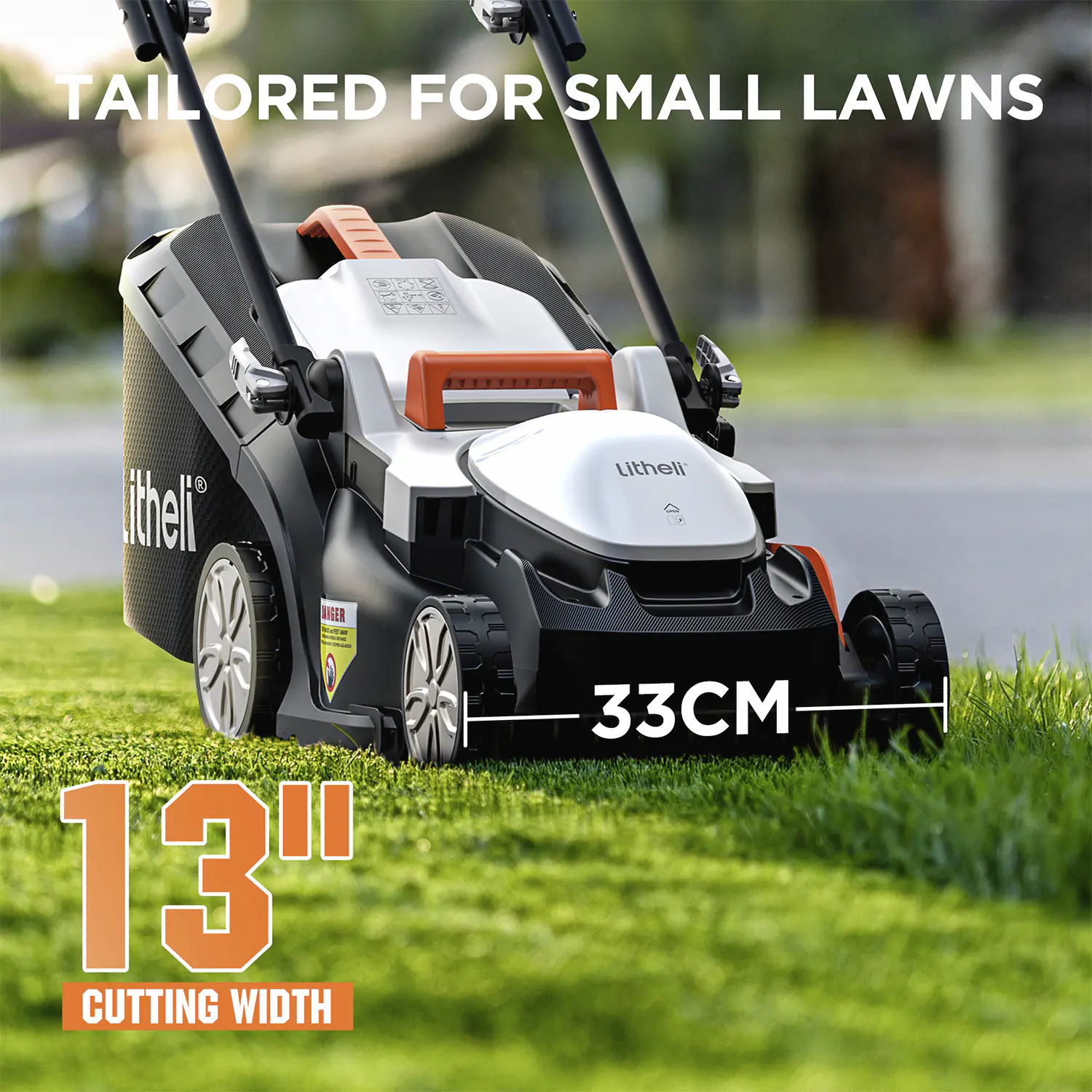Litheli Akku-Rasenmäher Handy+ U20 20V 33 cm Inklusive 1 x SE-Akku 4,0 Ah