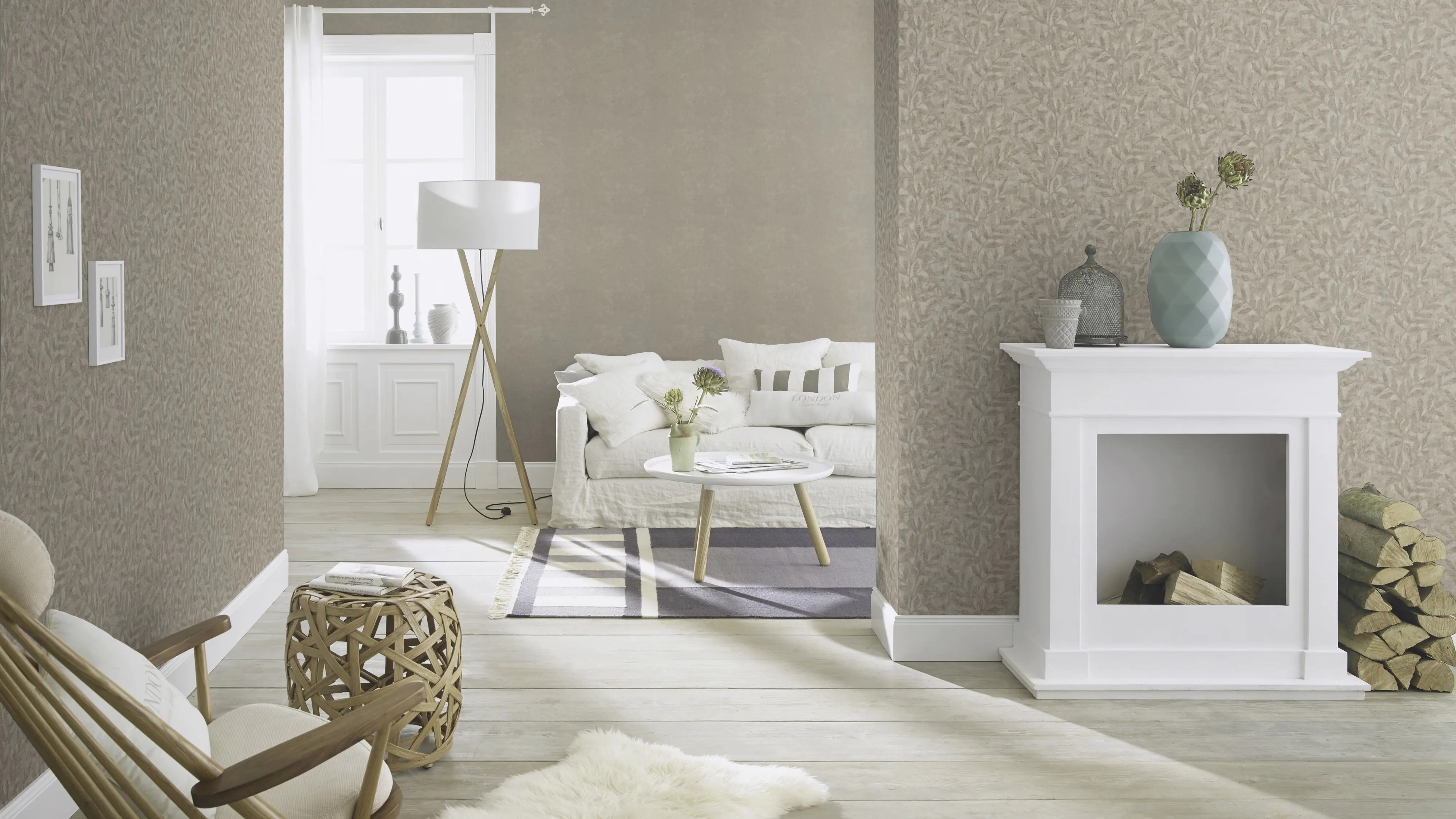 Rasch Vliestapete 315035 Braun-Helltaupe Muster & Motive 10,05 m x 0,53 m