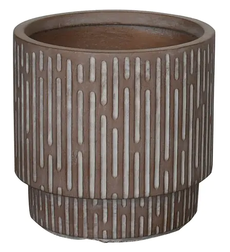 Mica Decorations Pflanztopf Oslo Topf Ø 31 x 30,5 cm braun