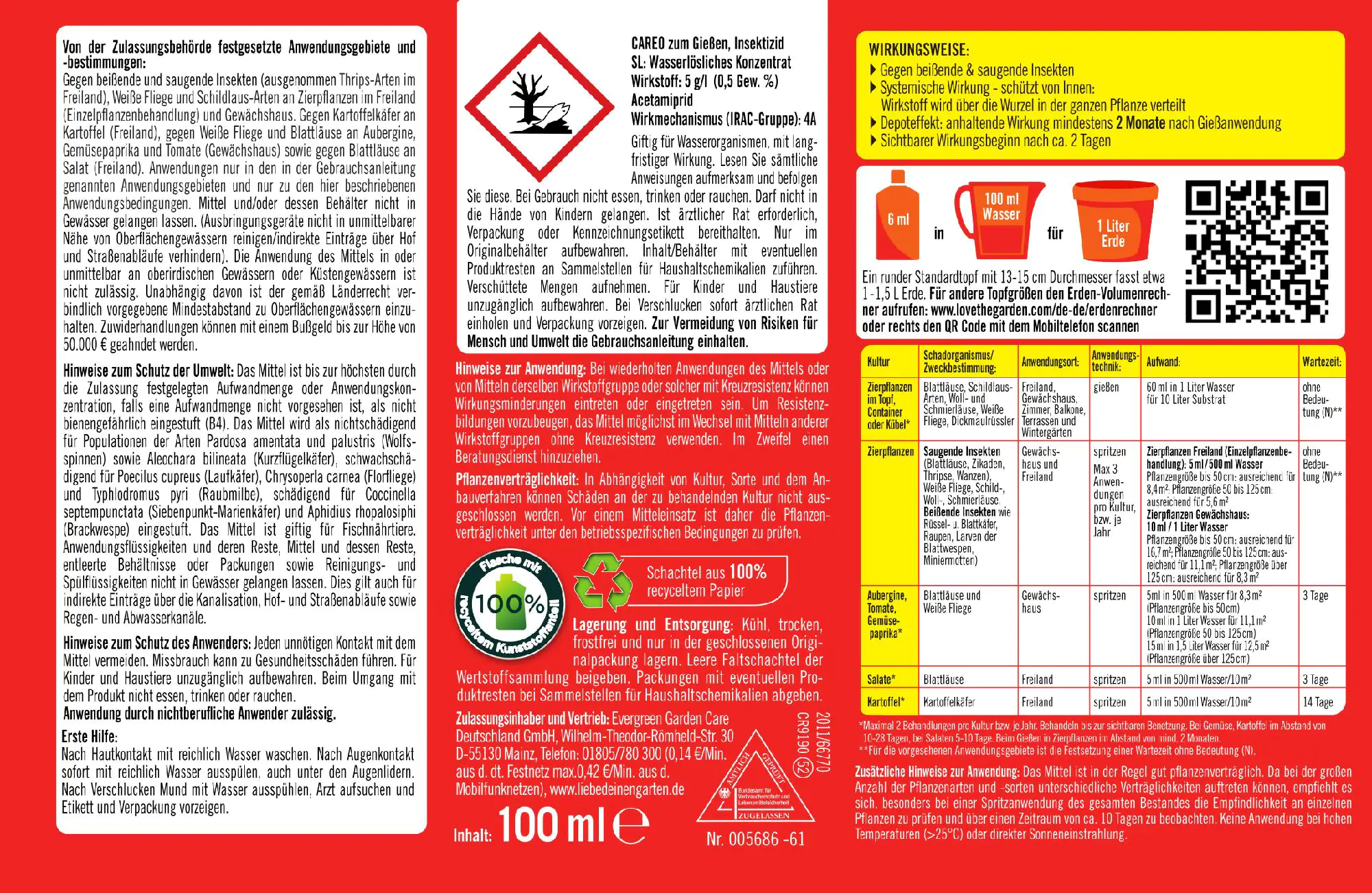 Substral Celaflor Careo Zum Gießen - 100 ml