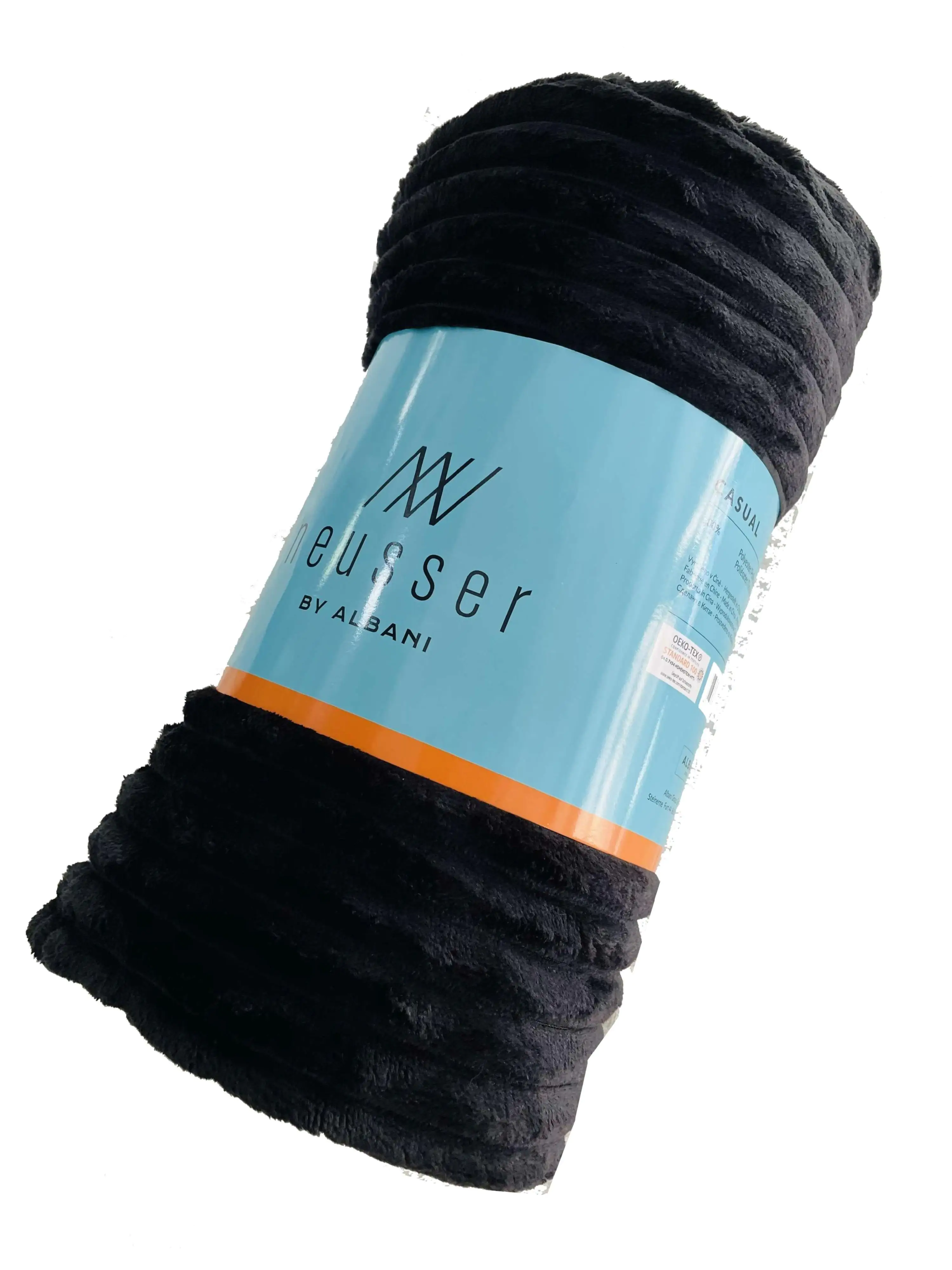 Neusser Collection Decke Casual schwarz, 200 x 220 cm