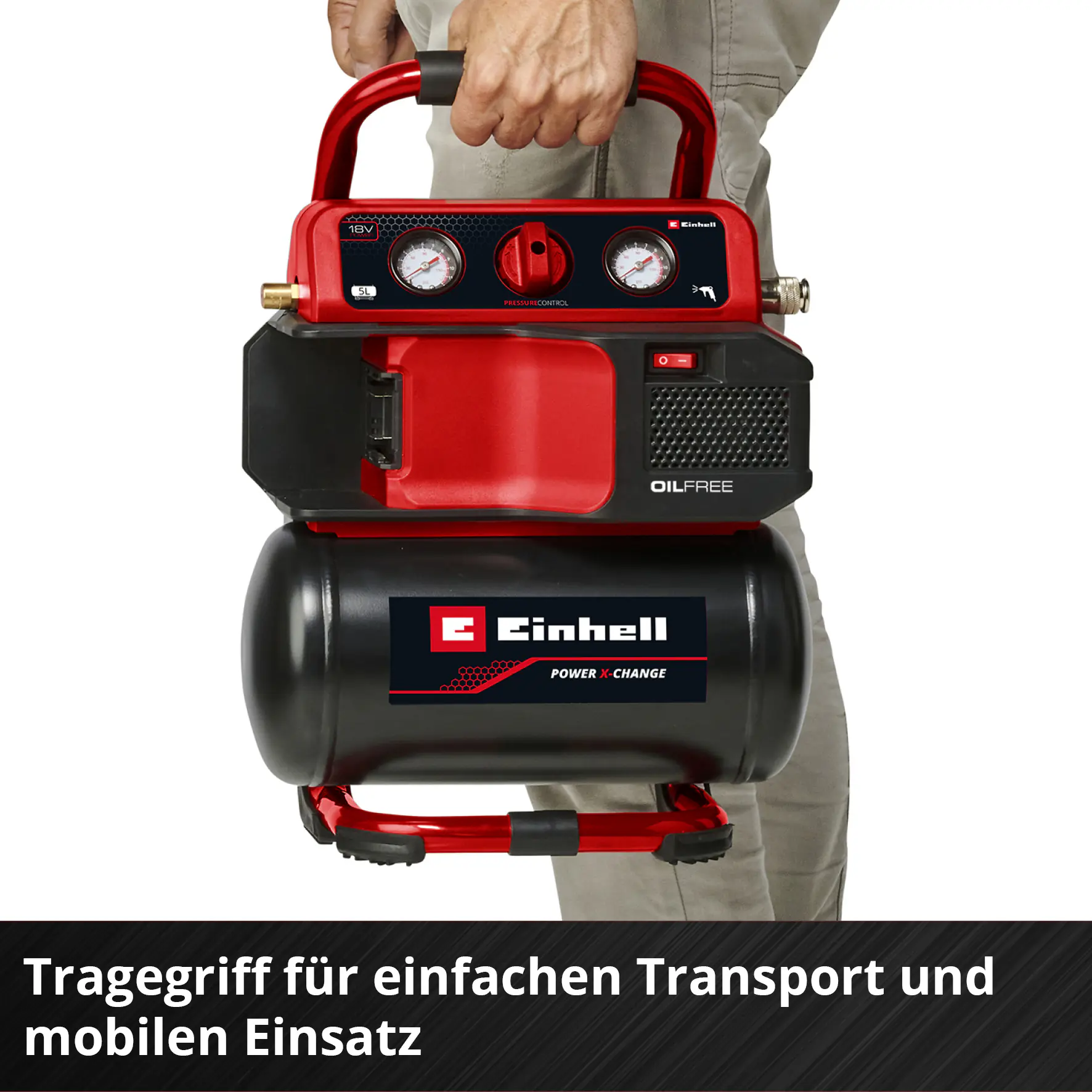 Einhell Expert Akku-Kompressor TE-AC 18/75 Li OF Solo
