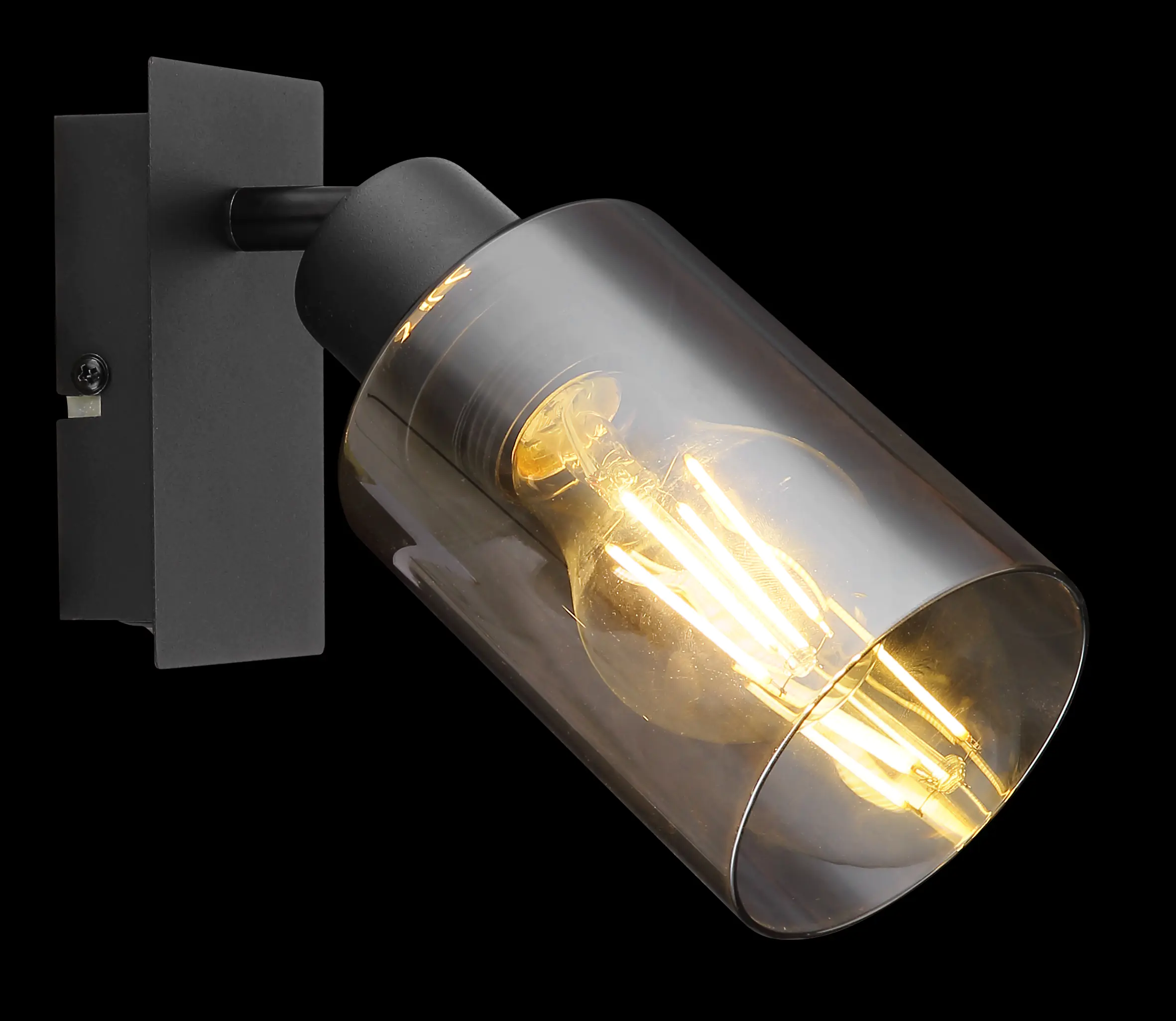 Globo 1er Spot Hadera schwarz 20 x 9 cm E 27, max. 15 W, dimmbar