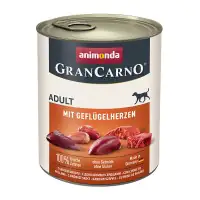 Animonda GranCarno Hundenassfutter Adult Geflügelherzen 800 g Animonda GranCarno Hundenassfutter Adult Geflügelherzen 800 g