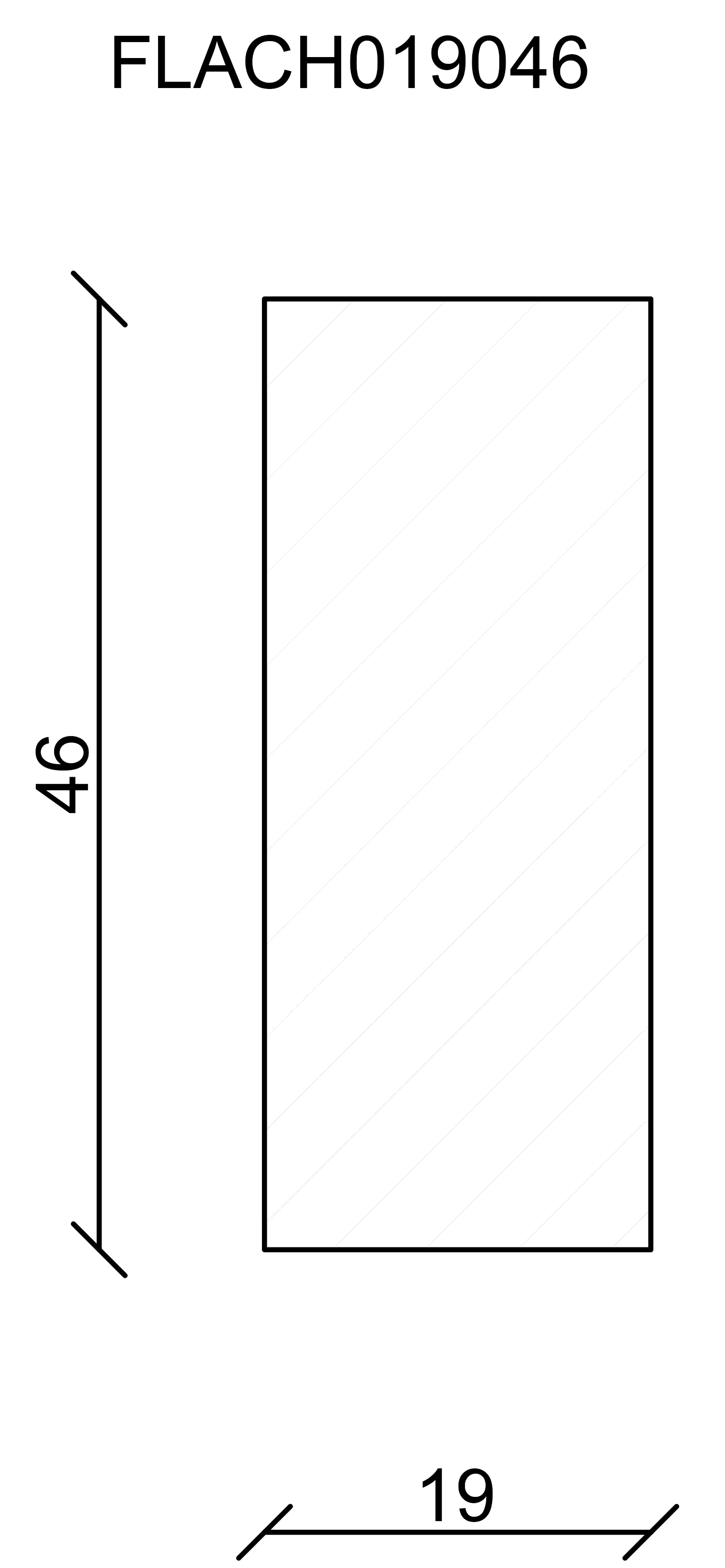 FN Neuhofer Flachleiste 100 cm 46 x 19 mm Fichte/Kiefer