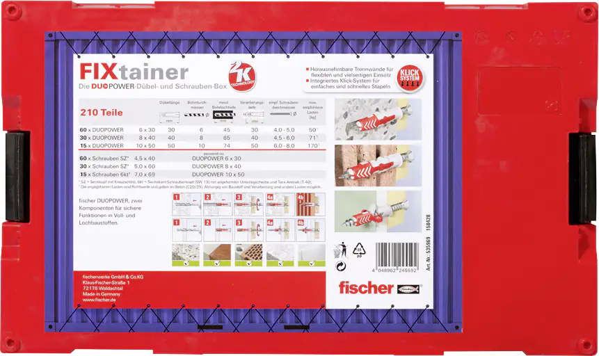 Fischer FixTrainer DuoPower  - 210 Stück