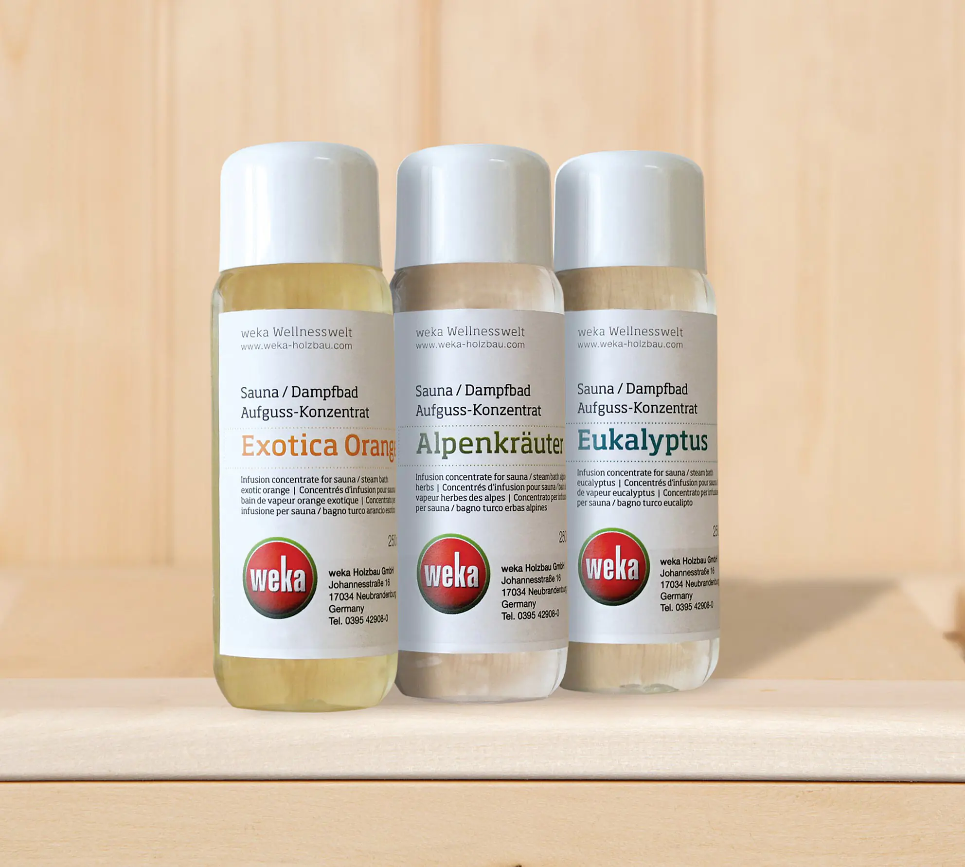 Weka Sauna- und Dampfbadduft 3er-Sparset