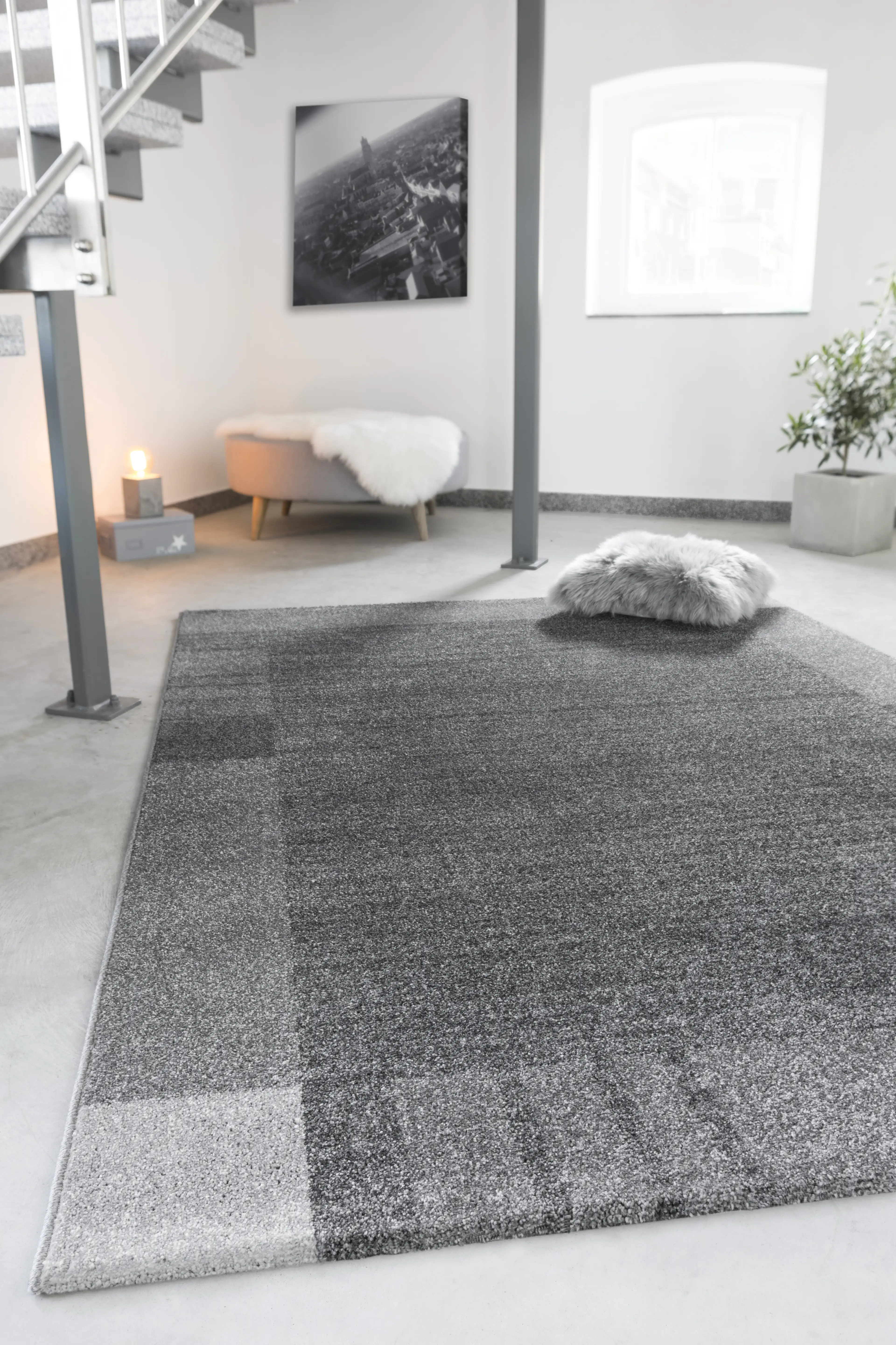 Andiamo Teppich Sant Jordi grau, 120 x 170 cm