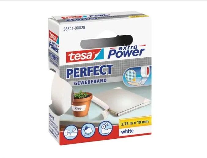 tesa extra Power Gewebeband Perfect 2,75 m x 19 mm, weiß tesa extra Power Gewebeband Perfect 2,75 m x 19 mm, weiß