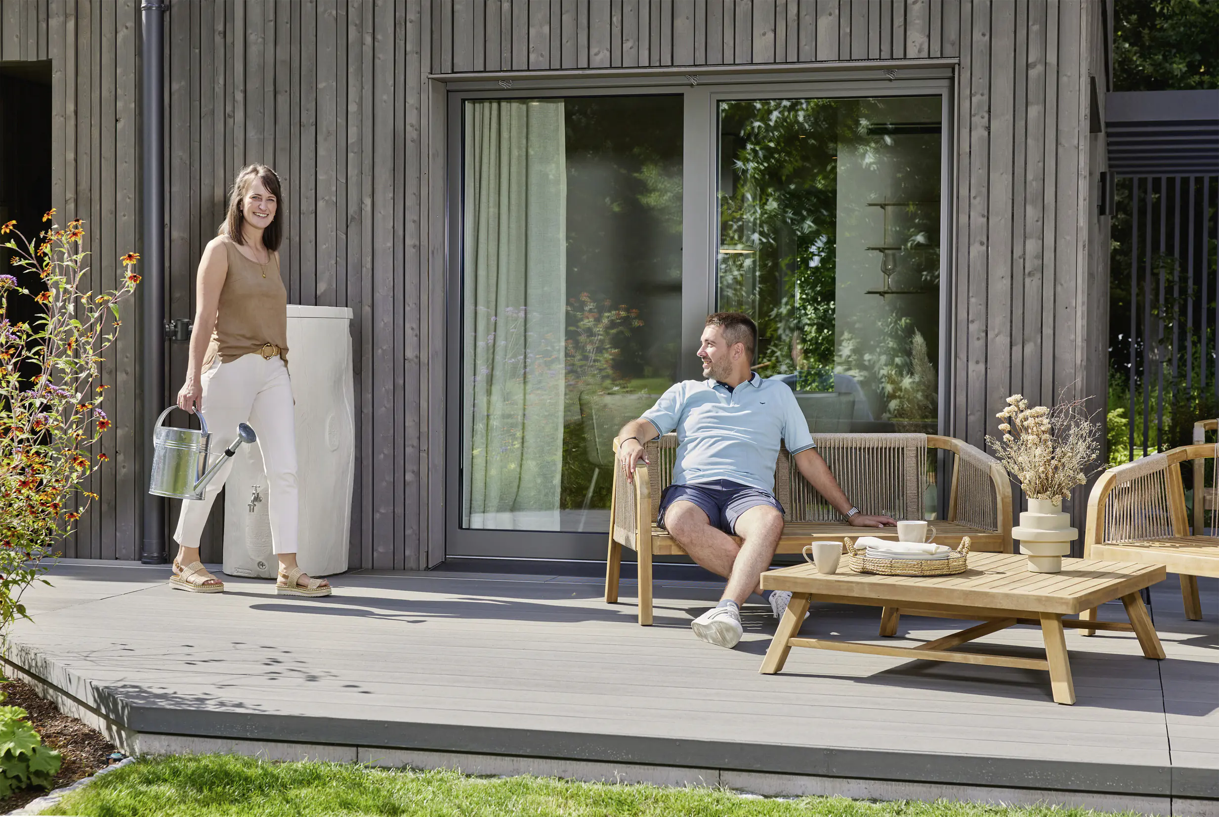 Garantia Regenspeicher Woodstock Baumstamm rund 250 L