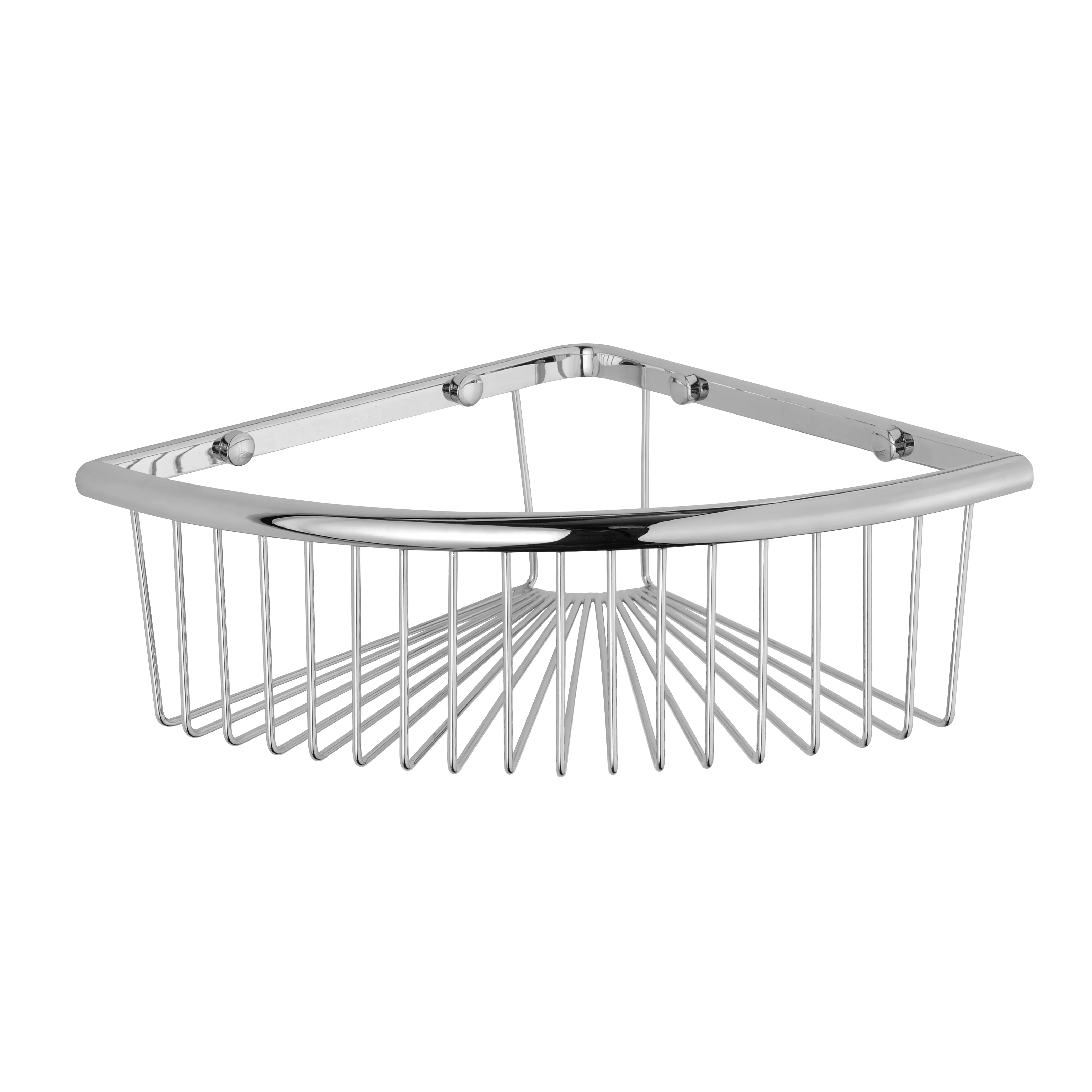 Primaster Eck-Duschkorb Tuna Edelstahl 1 Ablage chrom