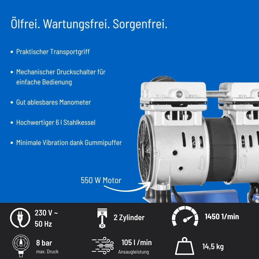 Güde Kompressor Airpower 105/8/6 SILENT