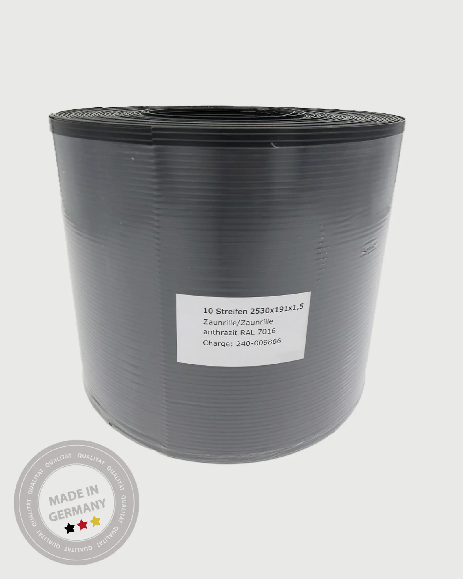 ABZ GAMMA LIGHT Sichtschutzstreifen 2,5 m anthrazitgrau 10 Stück