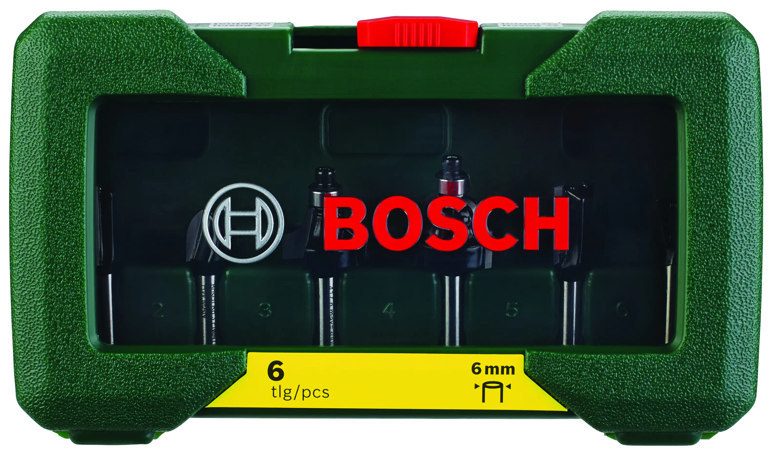 Bosch HM-Fräser-Set 6 mm Schaft 6-teilig Bosch HM-Fräser-Set 6 mm Schaft 6-teilig