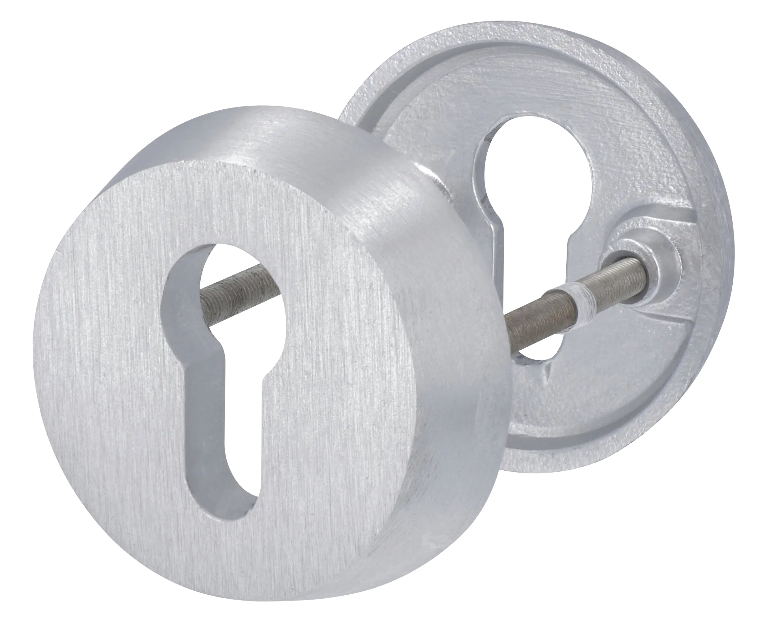 Alpertec Schutzrosette Ø 6,1 cm Aluminium silber