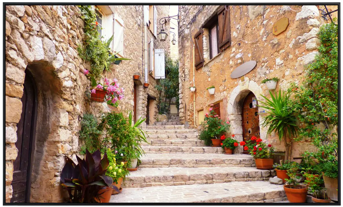 papermoon Infrarotheizkörper EcoHeat 90x120 cm 1200 Watt, Mallorca Gasse