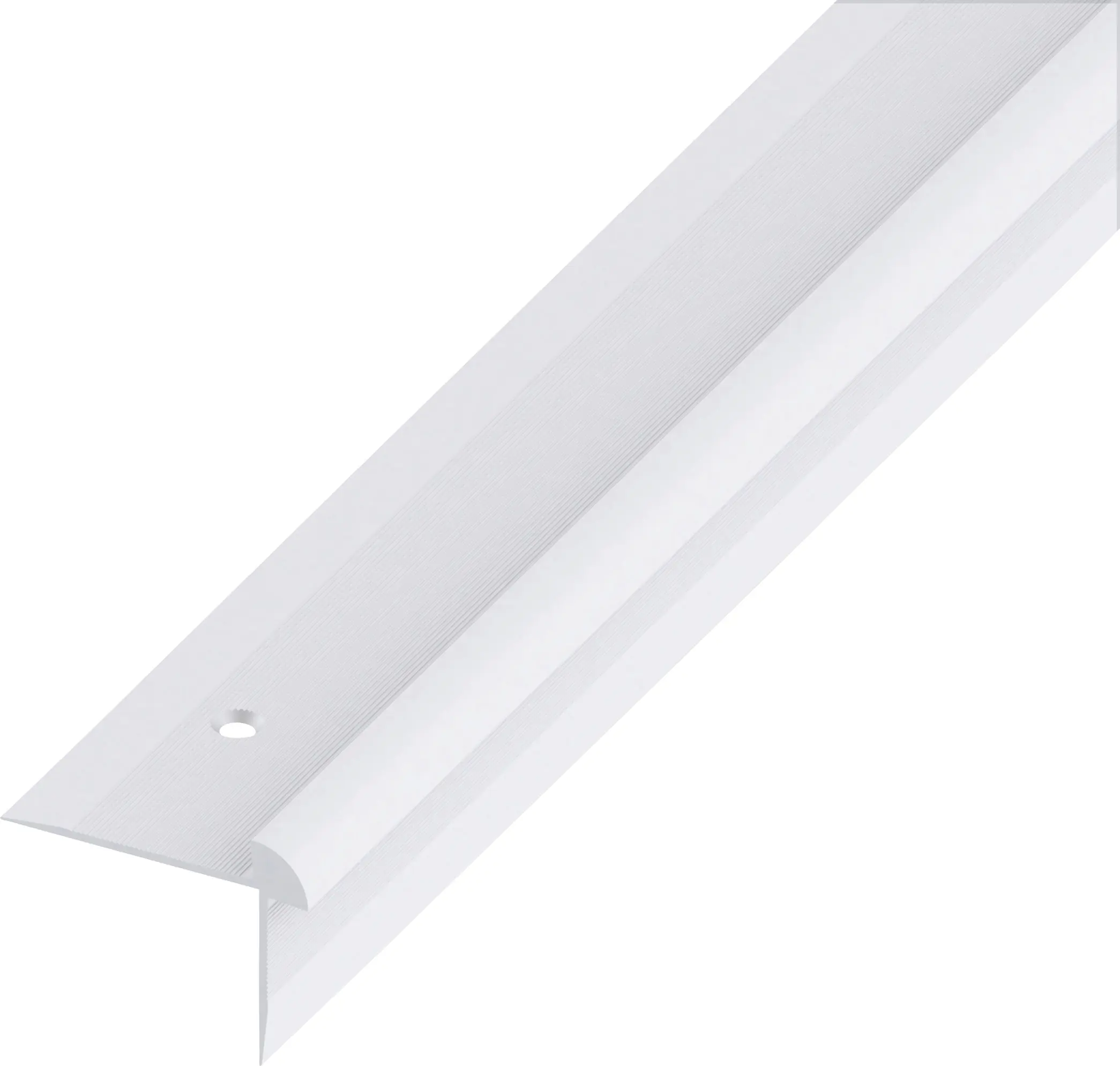 alfer Treppen-Abschluss-Profil 1 m, 40 x 30 x 3 mm Alu eloxiert silber