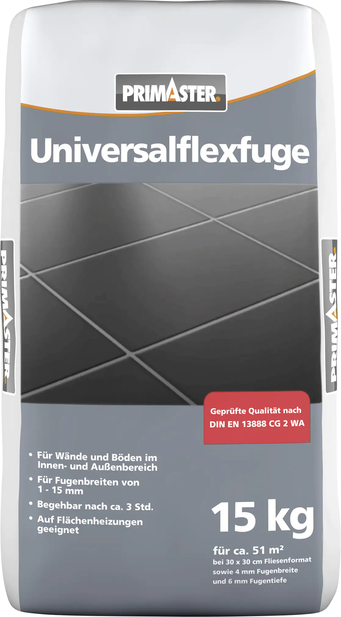 Primaster Universalflexfuge 1 - 15 mm silbergrau 15 kg