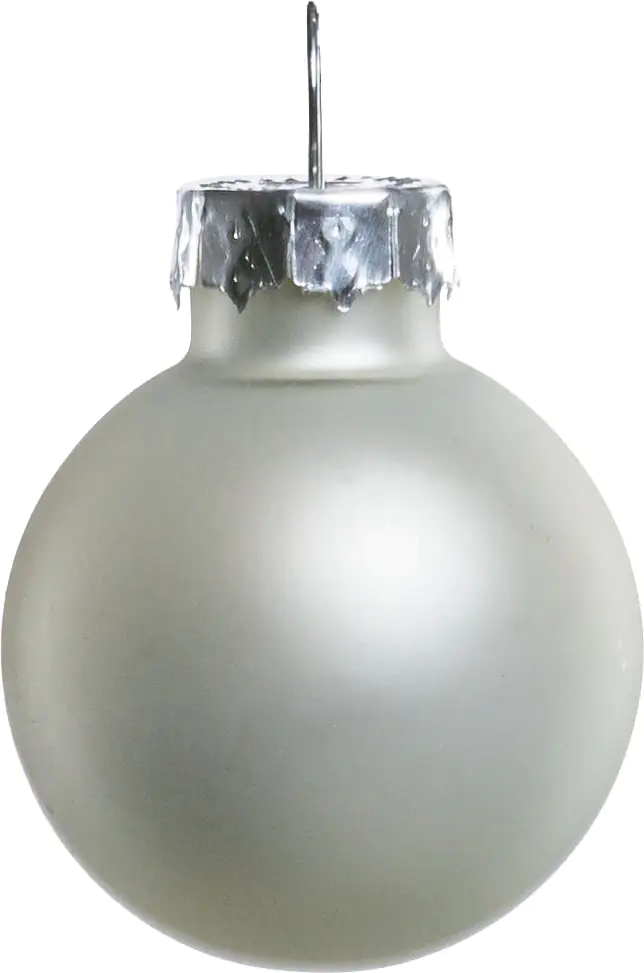2076601538783_03 TrendLine Weihnachtskugeln aus Glas Ø 2,5 cm weiß 24 Stück