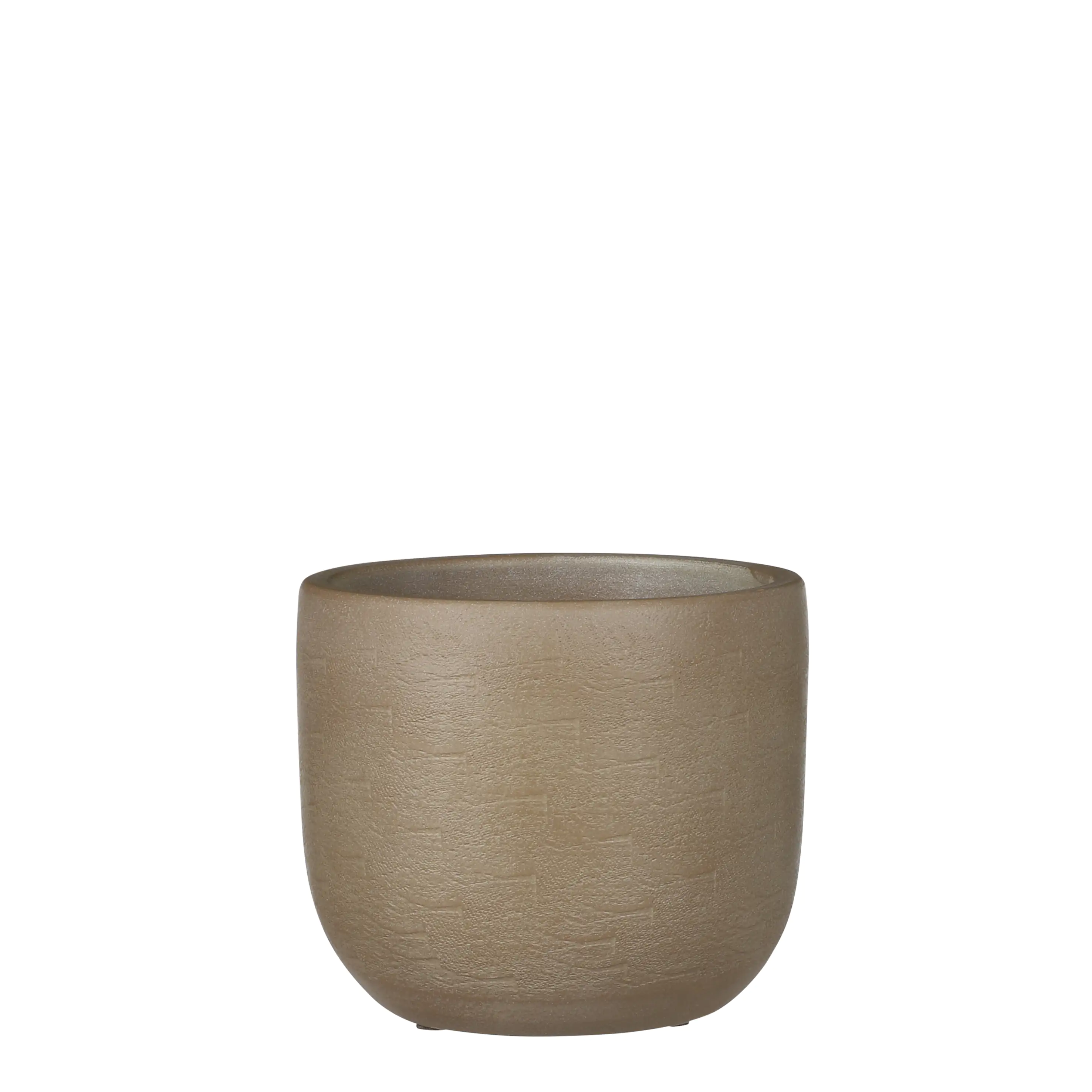 8718861719574 Mica Blumentopf Nora Ø 16 x 17 cm taupe