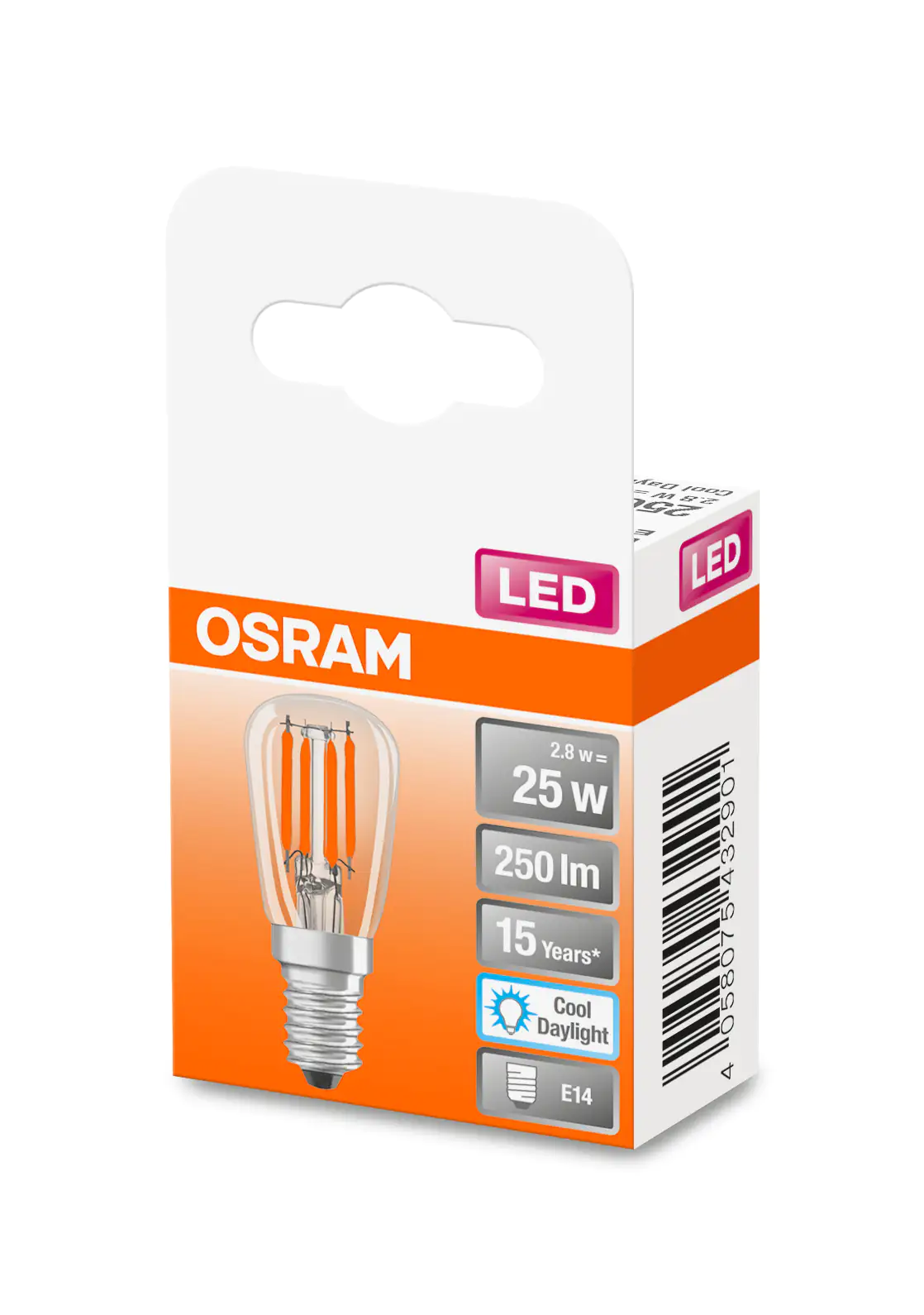 4058075432901 Osram LED Leuchtmittel Special T26 25 E14 2,8W kaltweiß, klar