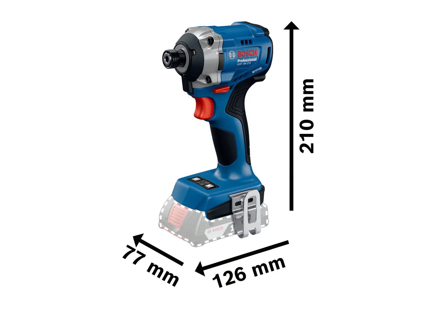 Bosch Professional Akku-Drehschlagschrauber GDR 18V-215 Solo Bosch Professional Akku-Drehschlagschrauber GDR 18V-215 Solo