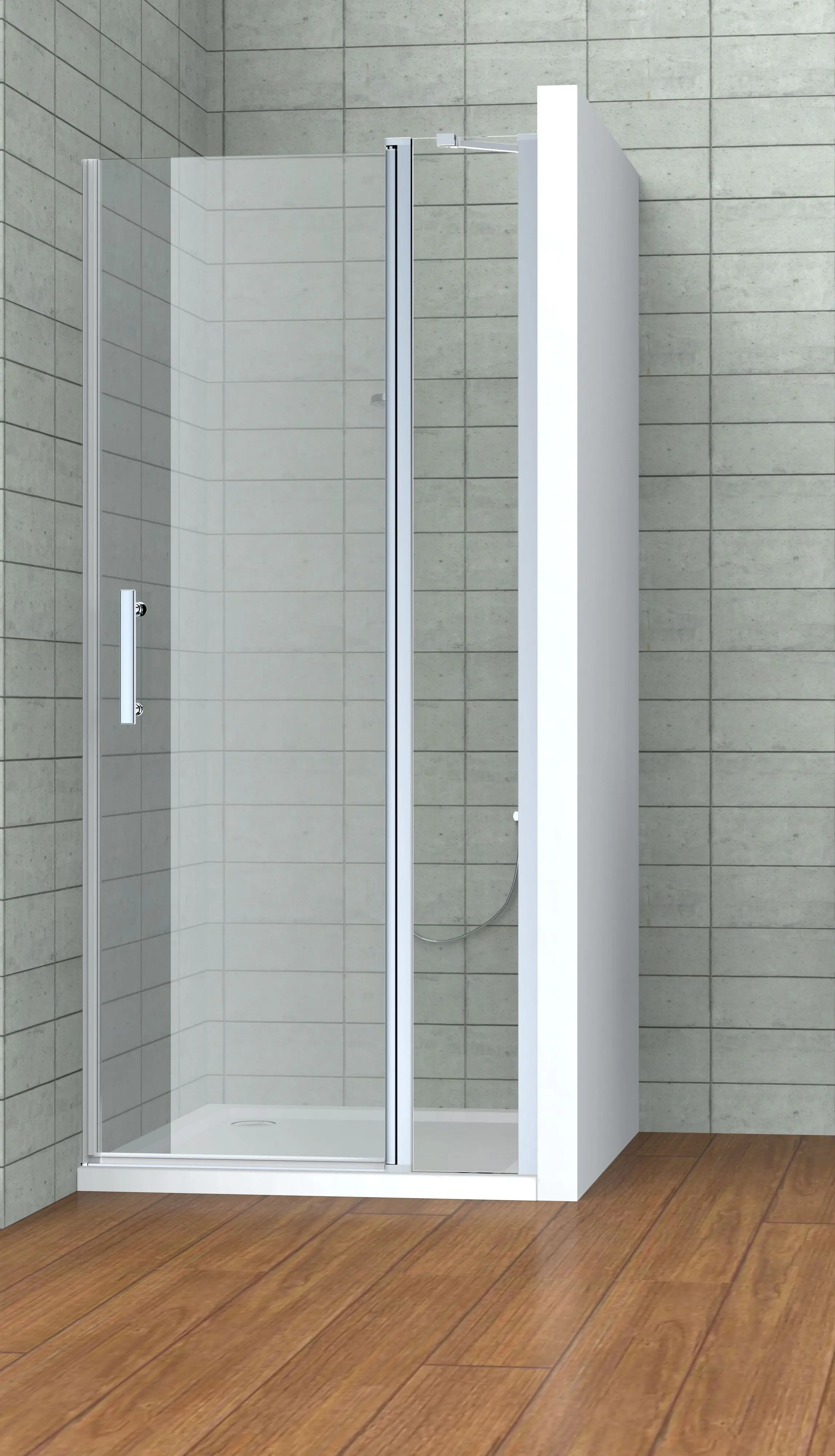 Primaster Dusch-Drehtür mit Fixteil Easy 6 90 x 195 cm 