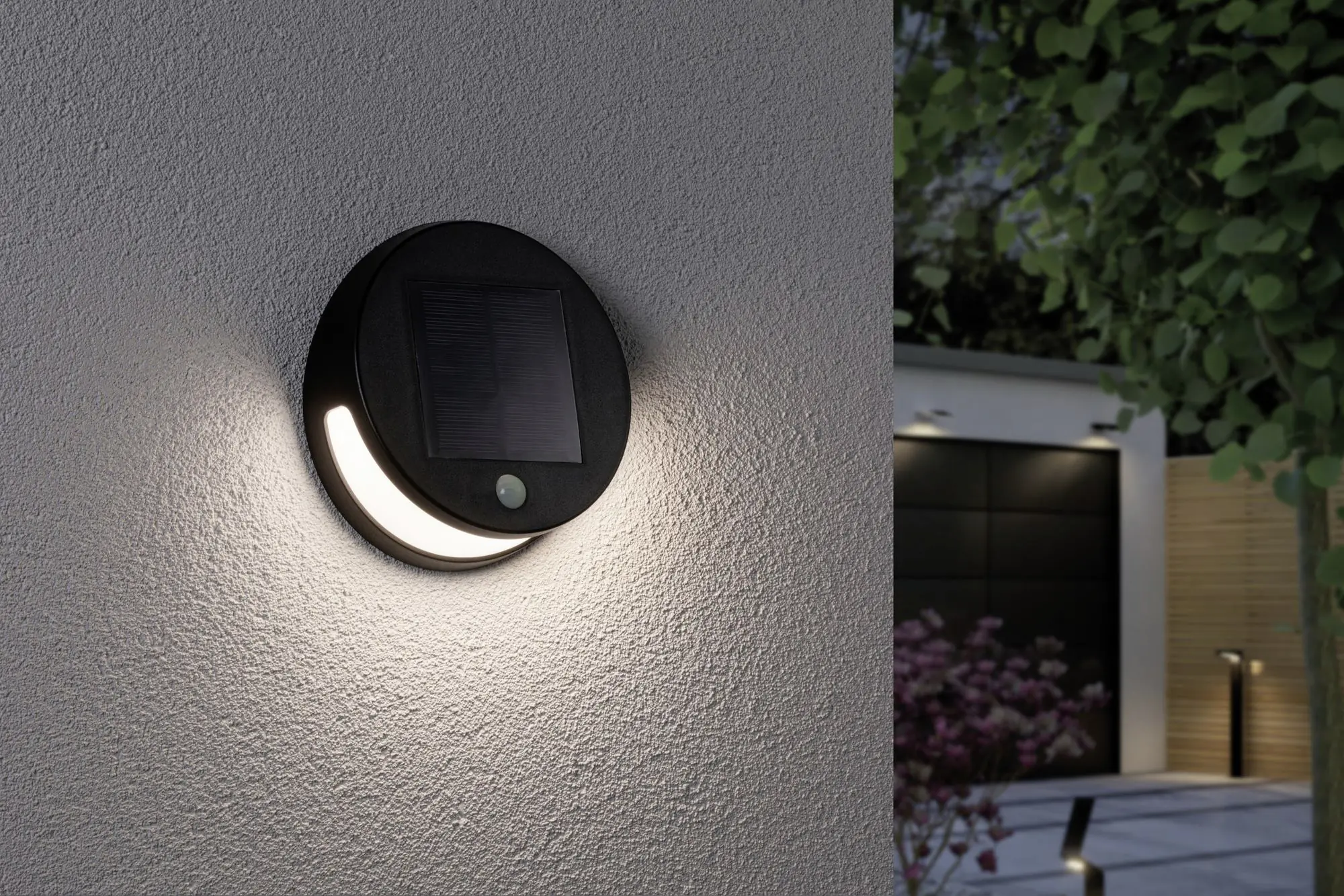 Paulmann LED Solarleuchte Helena anthrazit 17,6 x 6,2cm mit Bewegungsmelder