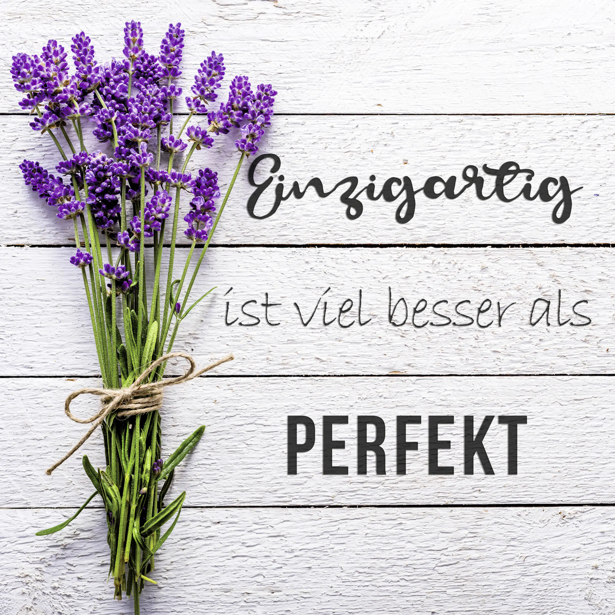 Deco-Canvas Bild - Einzigartig 35 x 35 cm