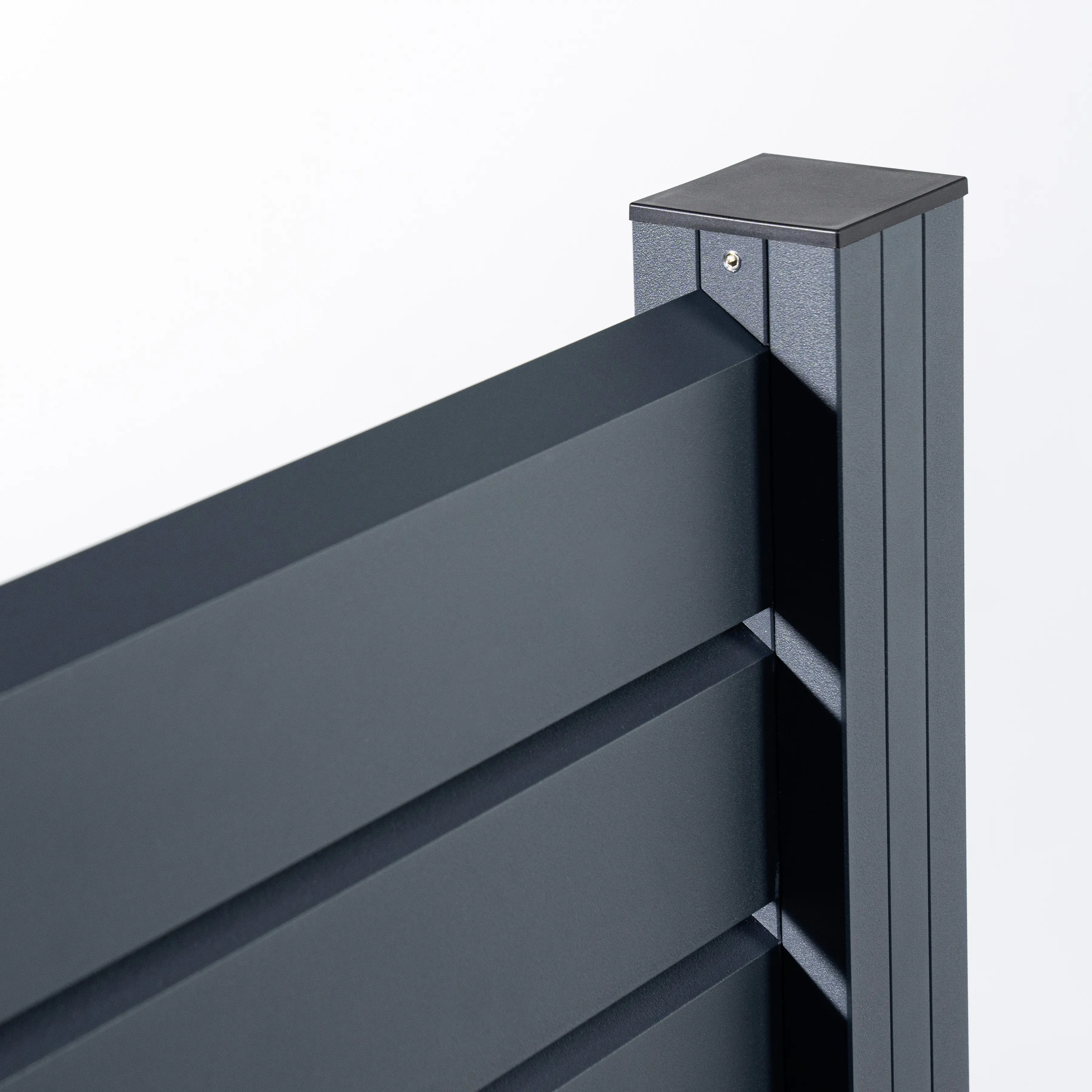 Ambiente Alu-Zaun Erweiterungsset Rhombus MINI 187 x 184,2 cm anthrazit