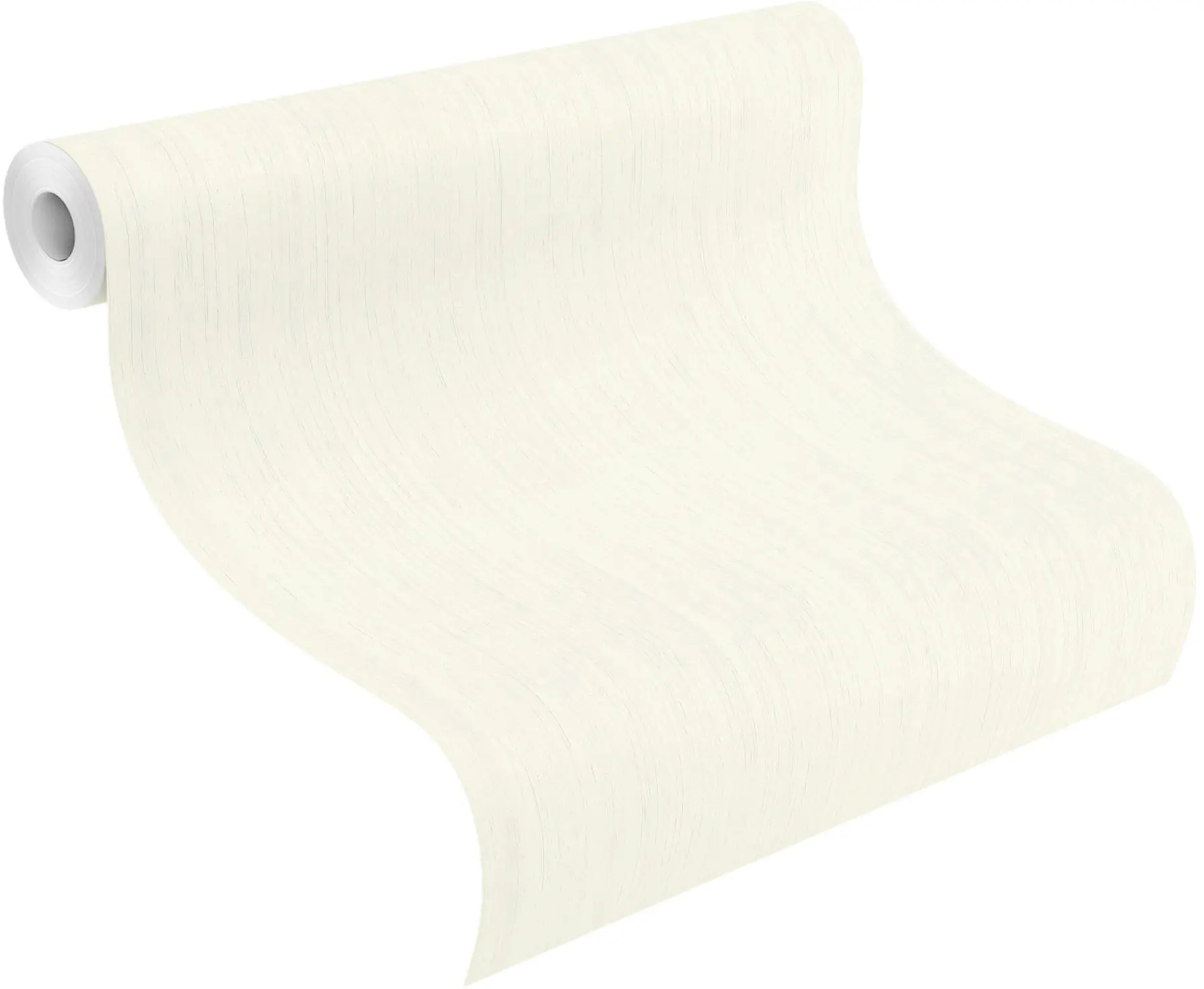 Rasch Vliestapete 746013 Weiß-Cremeweiß Uni 10,05 m x 0,53 m