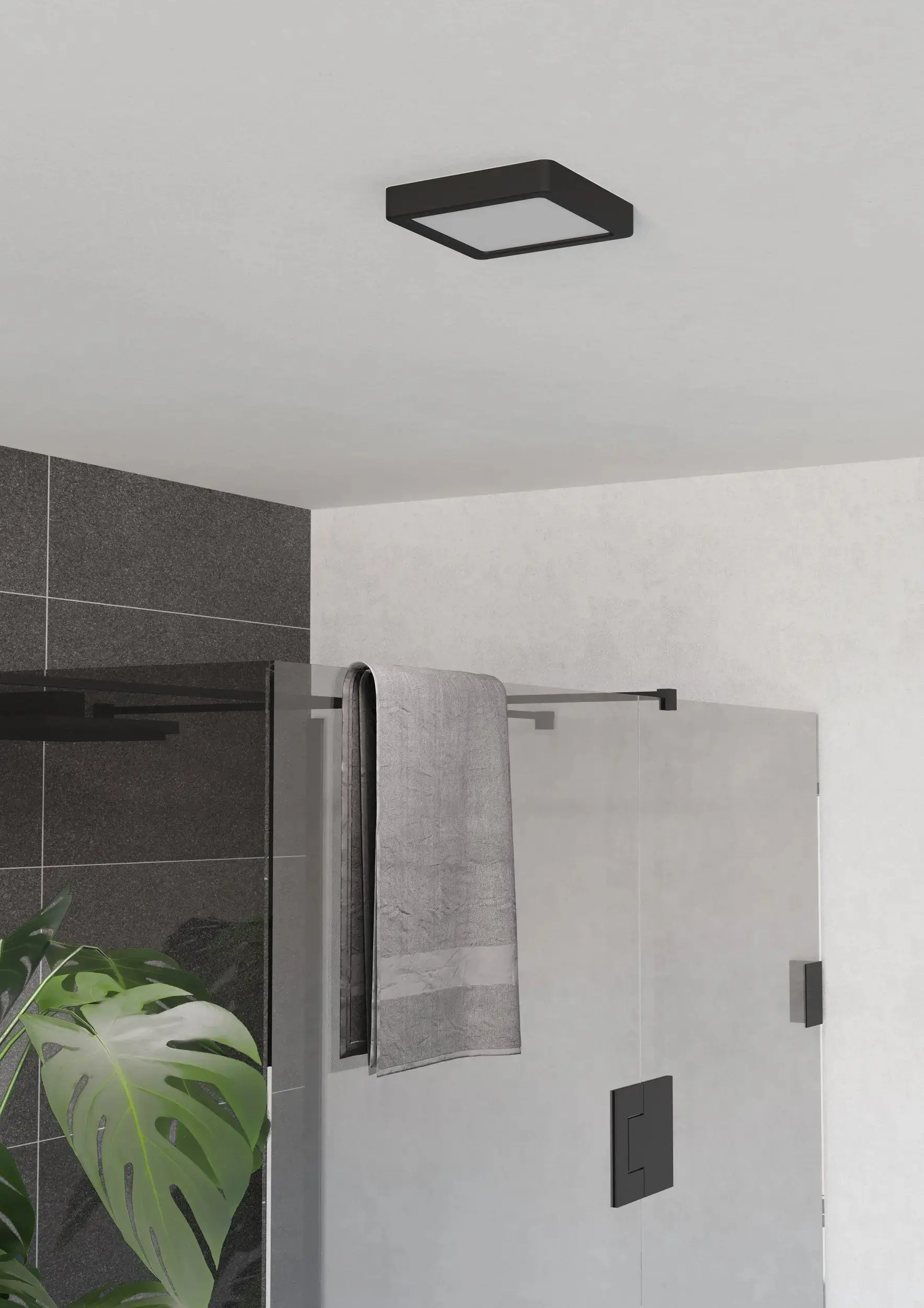 Eglo LED Deckenleuchte Fueva 6 schwarz 15 x 15 cm warmweiß-kaltweiß