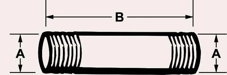 Cornat Rohrnippel 3/4" x 60 mm verzinkt