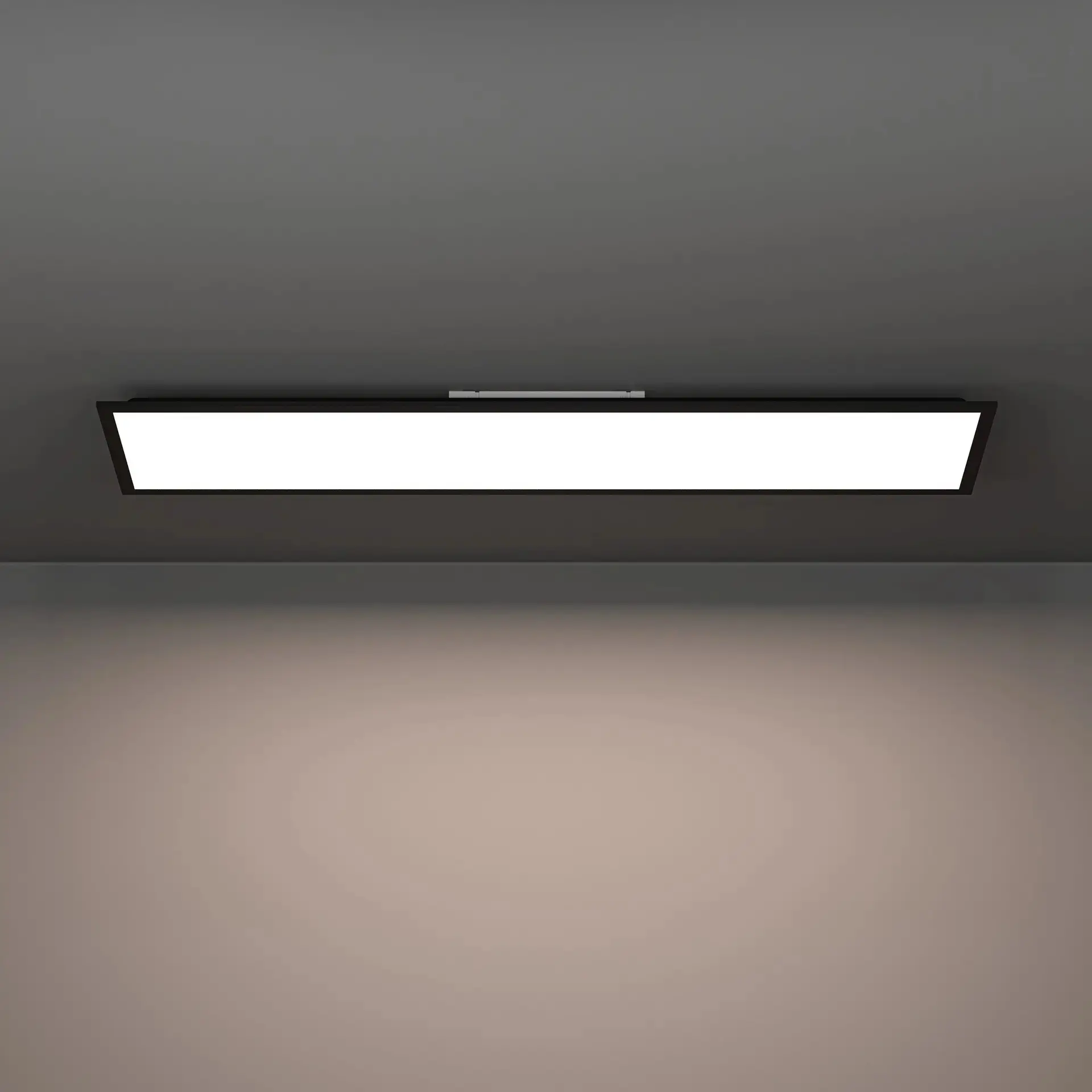 Eglo LED Deckenleuchte Moradillo-Z schwarz 120 x 30 cm RGB dimmbar