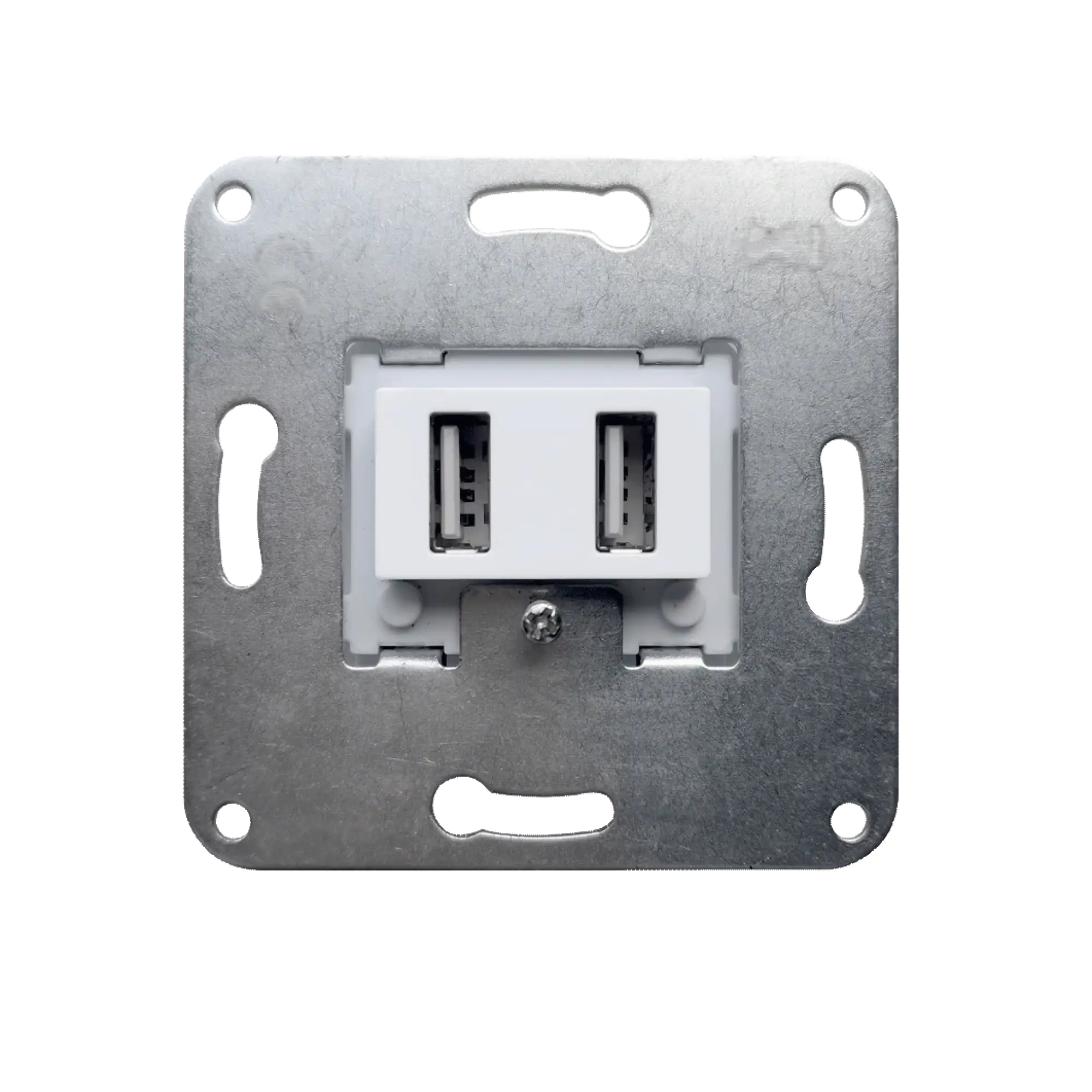 Unitec USB-Einsatz 2x Typ A ohne Abdeckung und Rahmen