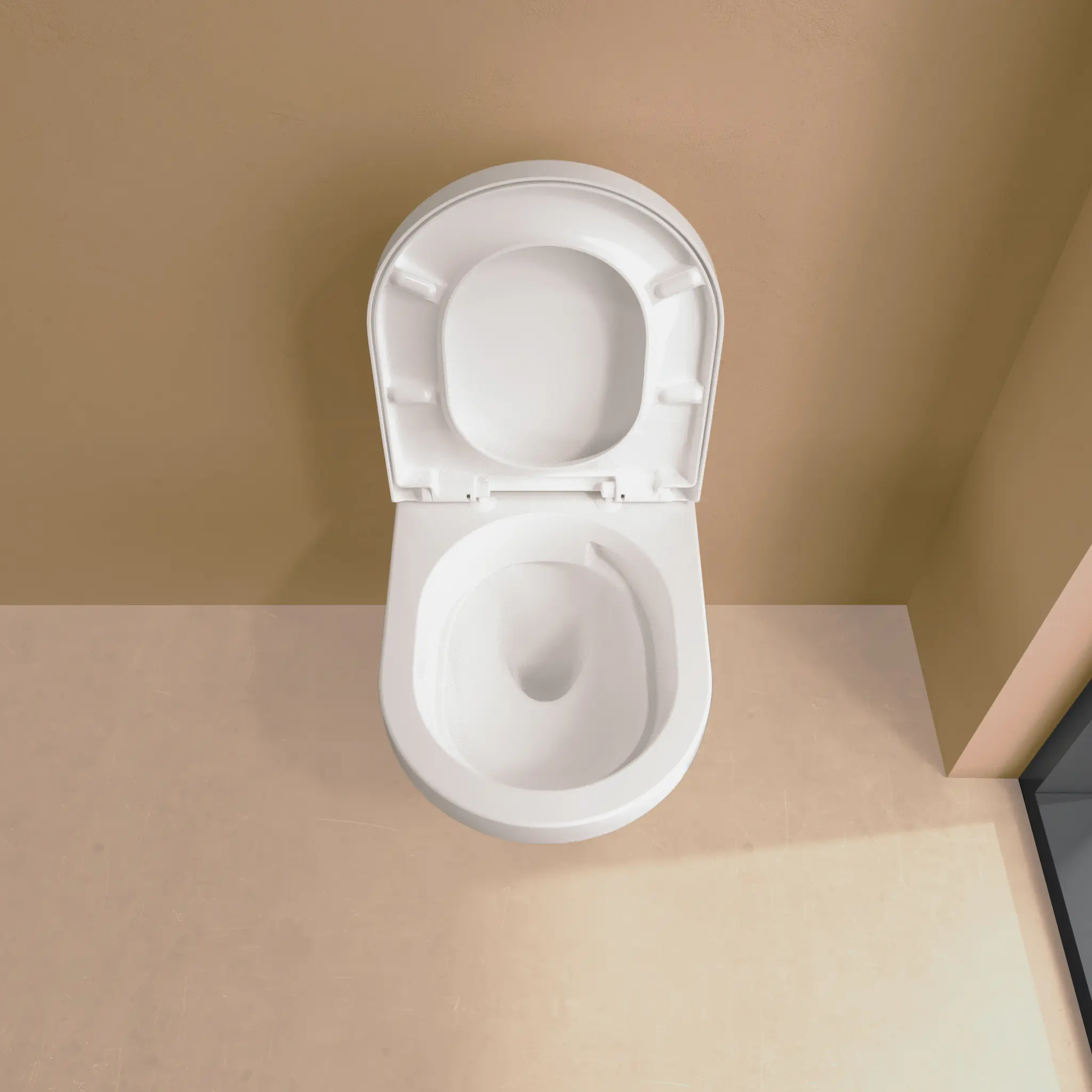 Villeroy & Boch Wand Tiefspül WC Targa Pure Twist spülrandlos inkl. WC-Sitz