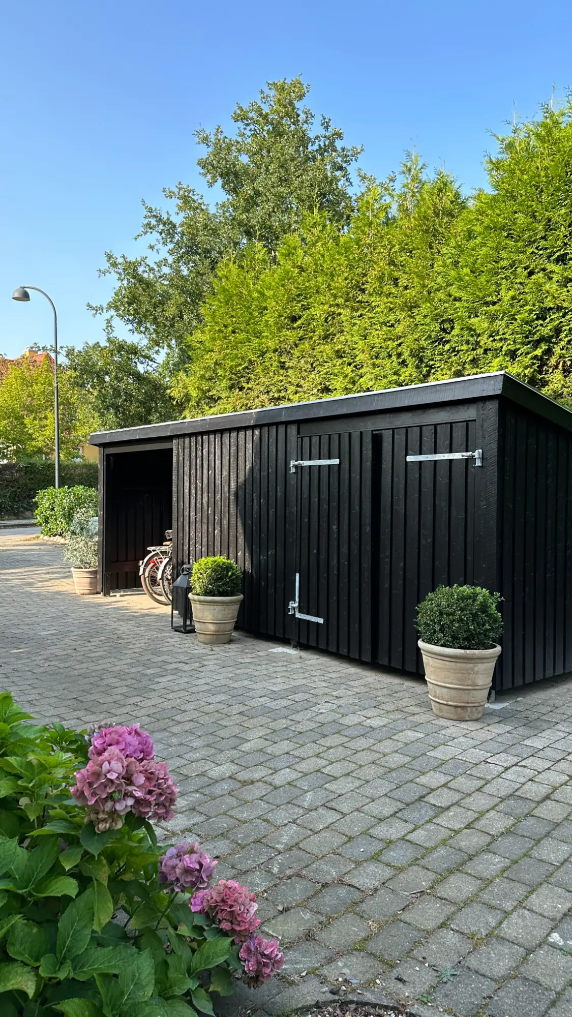 Plus Gartenhaus Nordic Multi 619 x 208 cm natur mit Doppeltür, Dachpappe