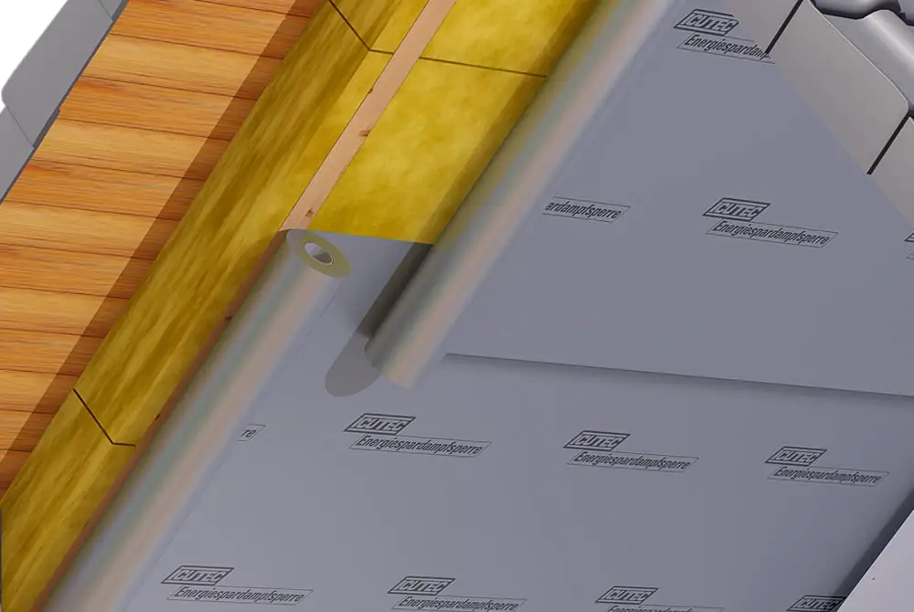 ICUTEC Energiespardampfsperre 12,5 x 2 m = 25 m² silber-blau