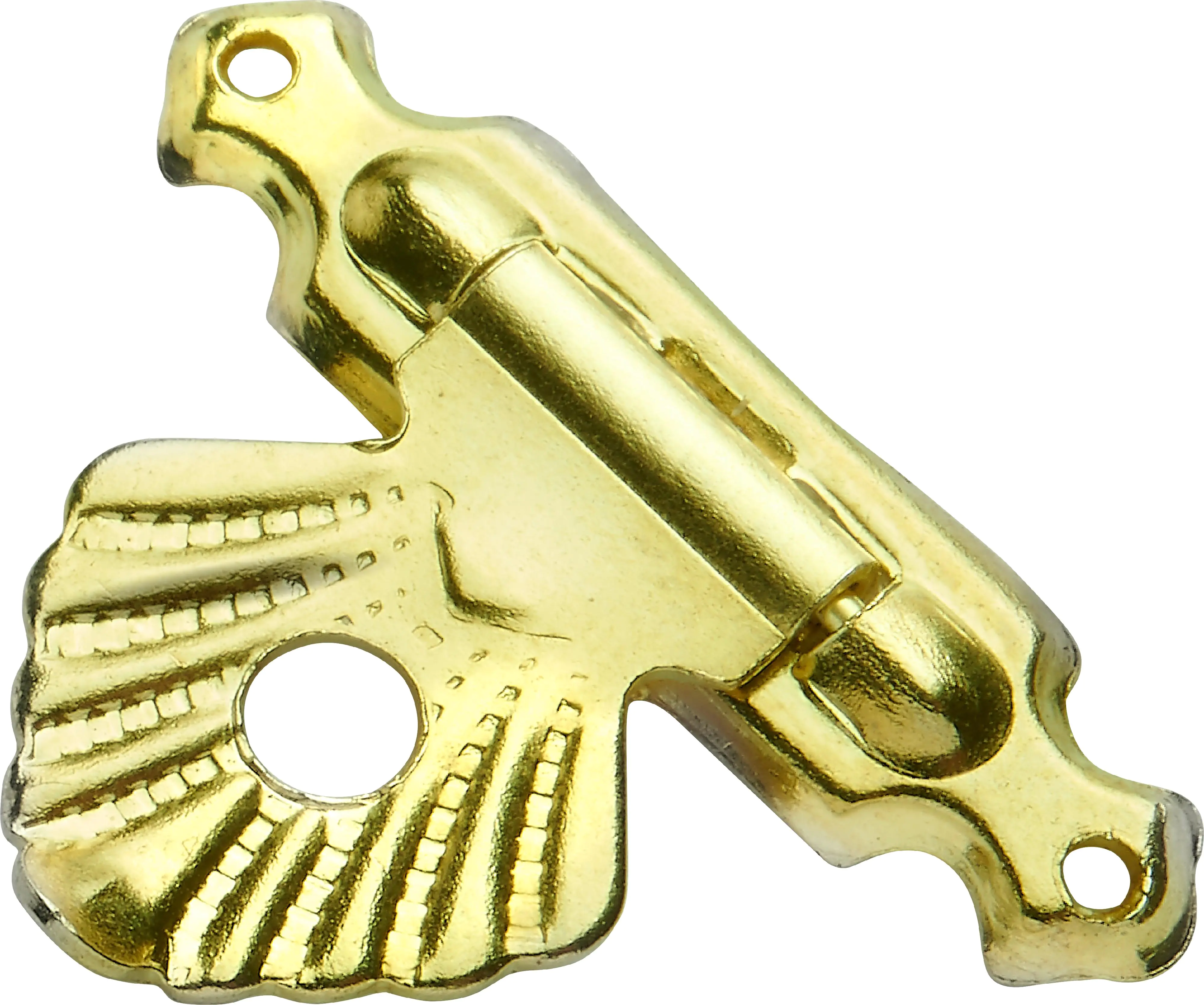 Hettich Schatullenverschluss Stahl, vermessingt, 18 x 25 mm, 1 Stück