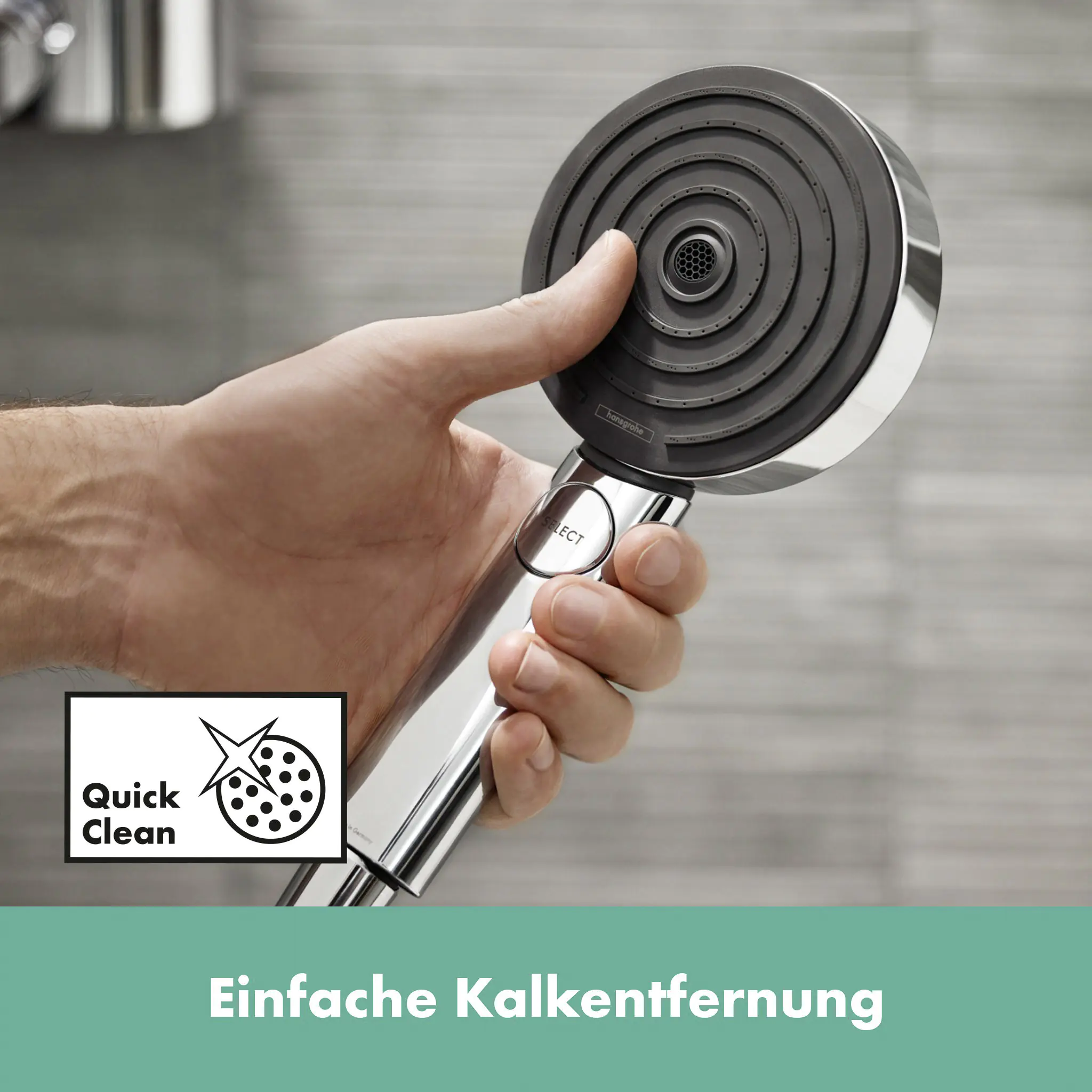 Hansgrohe Handbrause-Set 3 Strahlarten Pulsify Select S chrom 